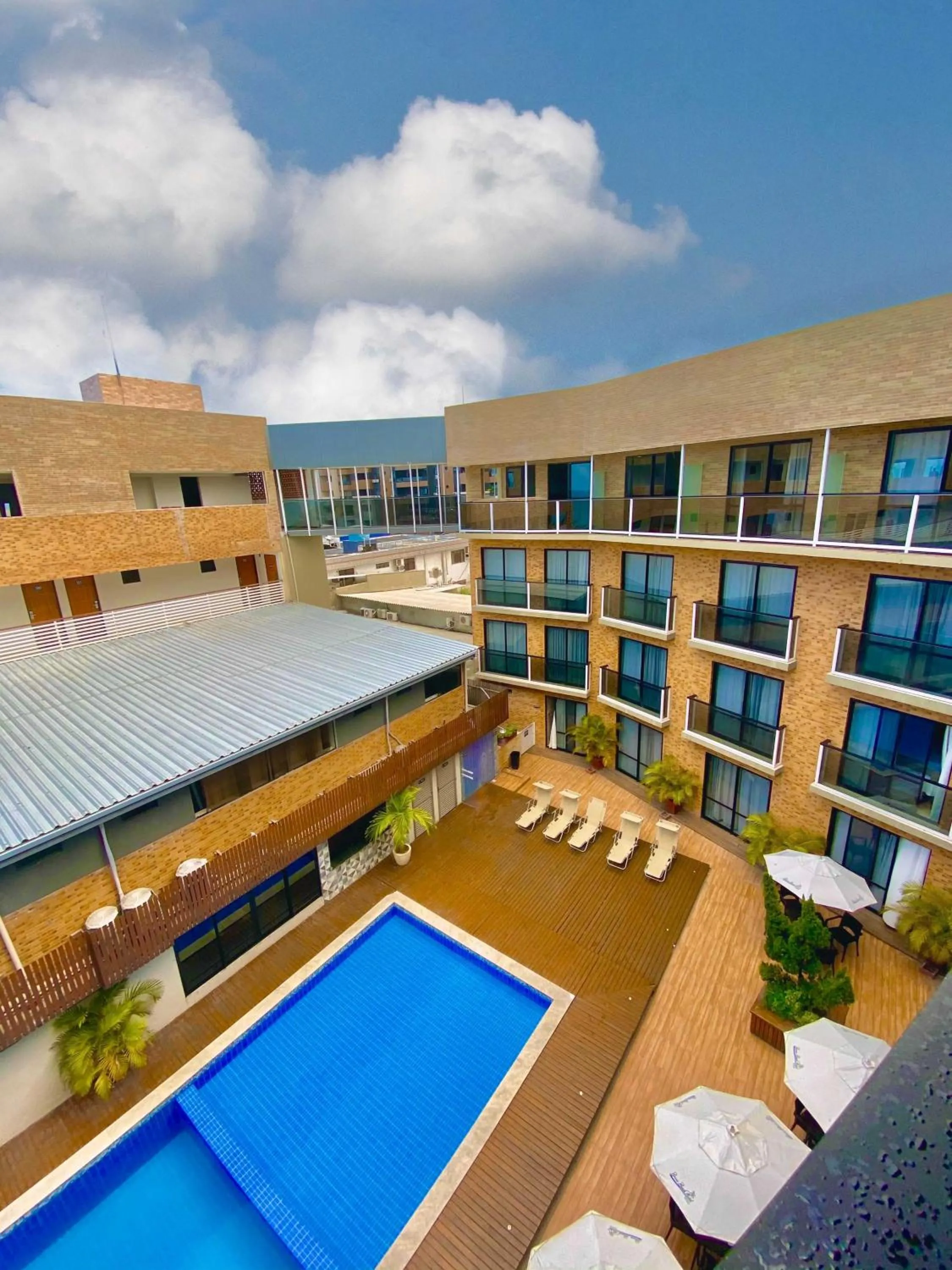Pool view in Bessa Beach Hotel