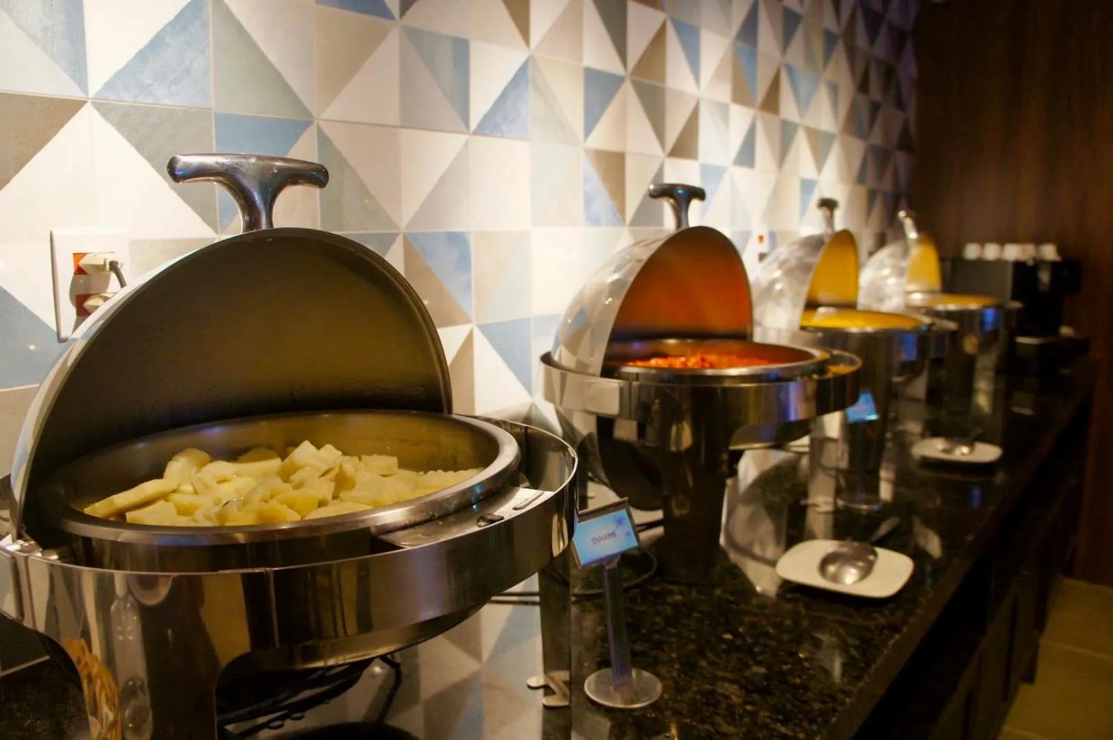 Buffet breakfast in Bessa Beach Hotel