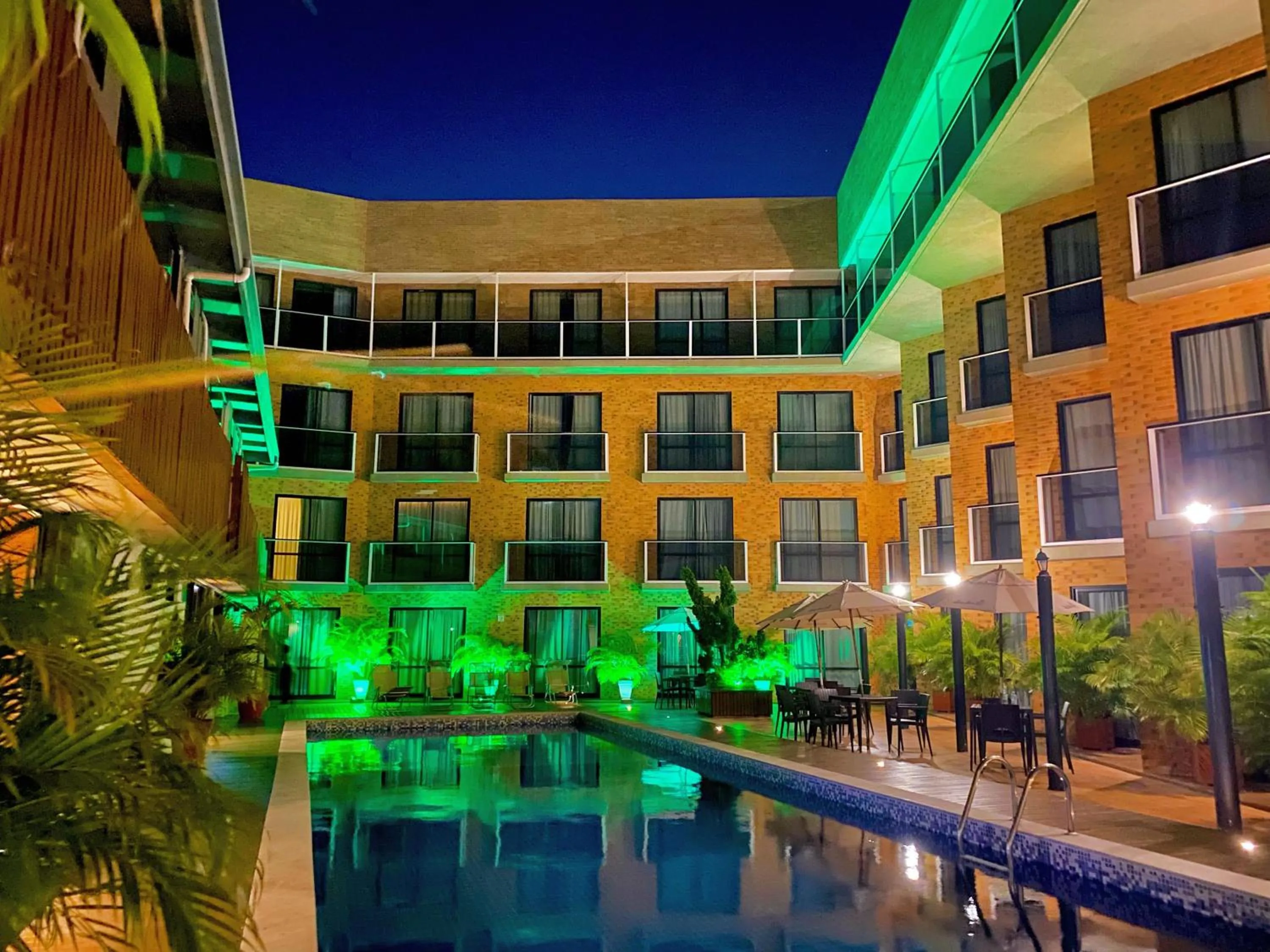 Pool view in Bessa Beach Hotel