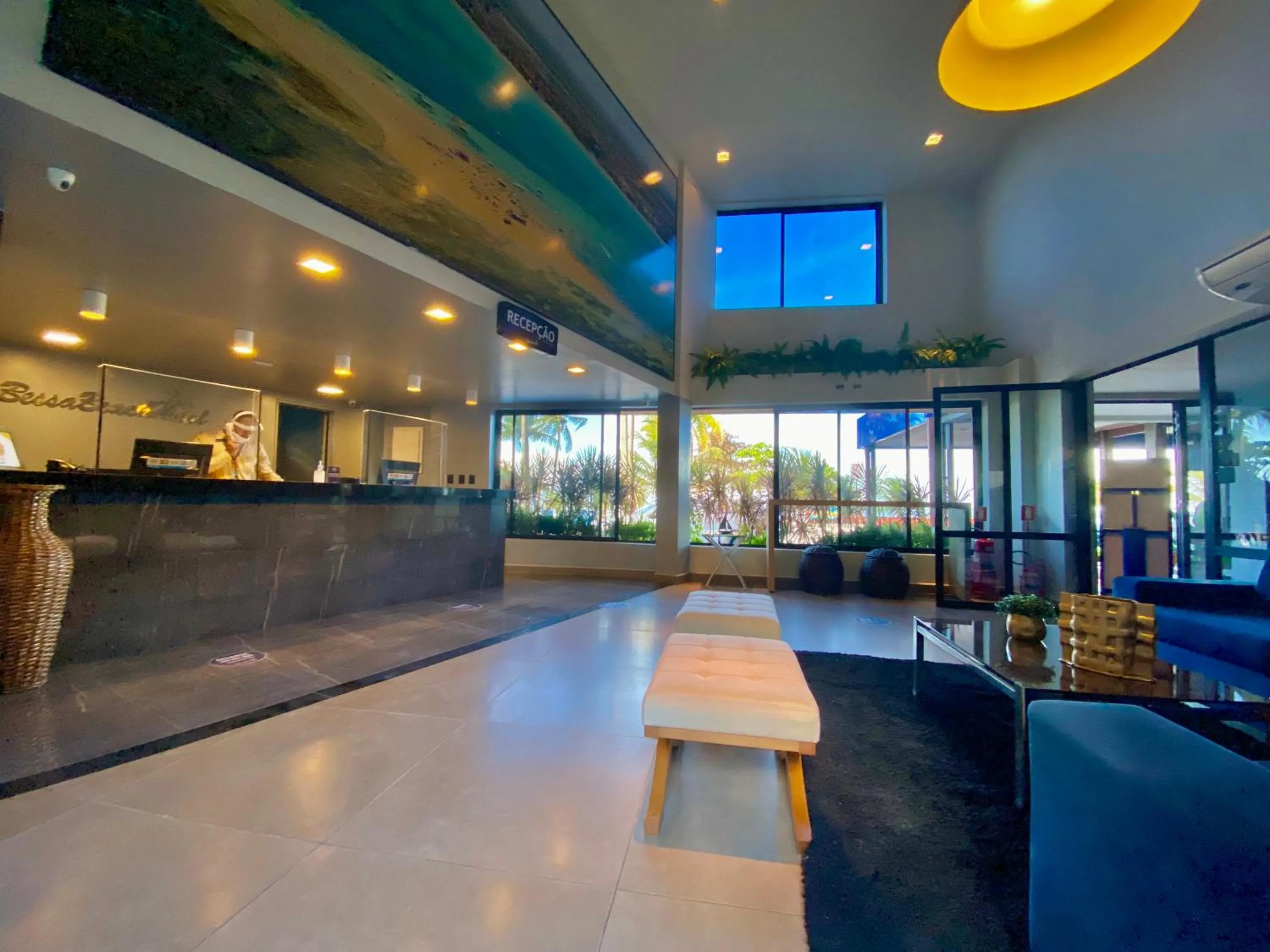 Lobby or reception in Bessa Beach Hotel