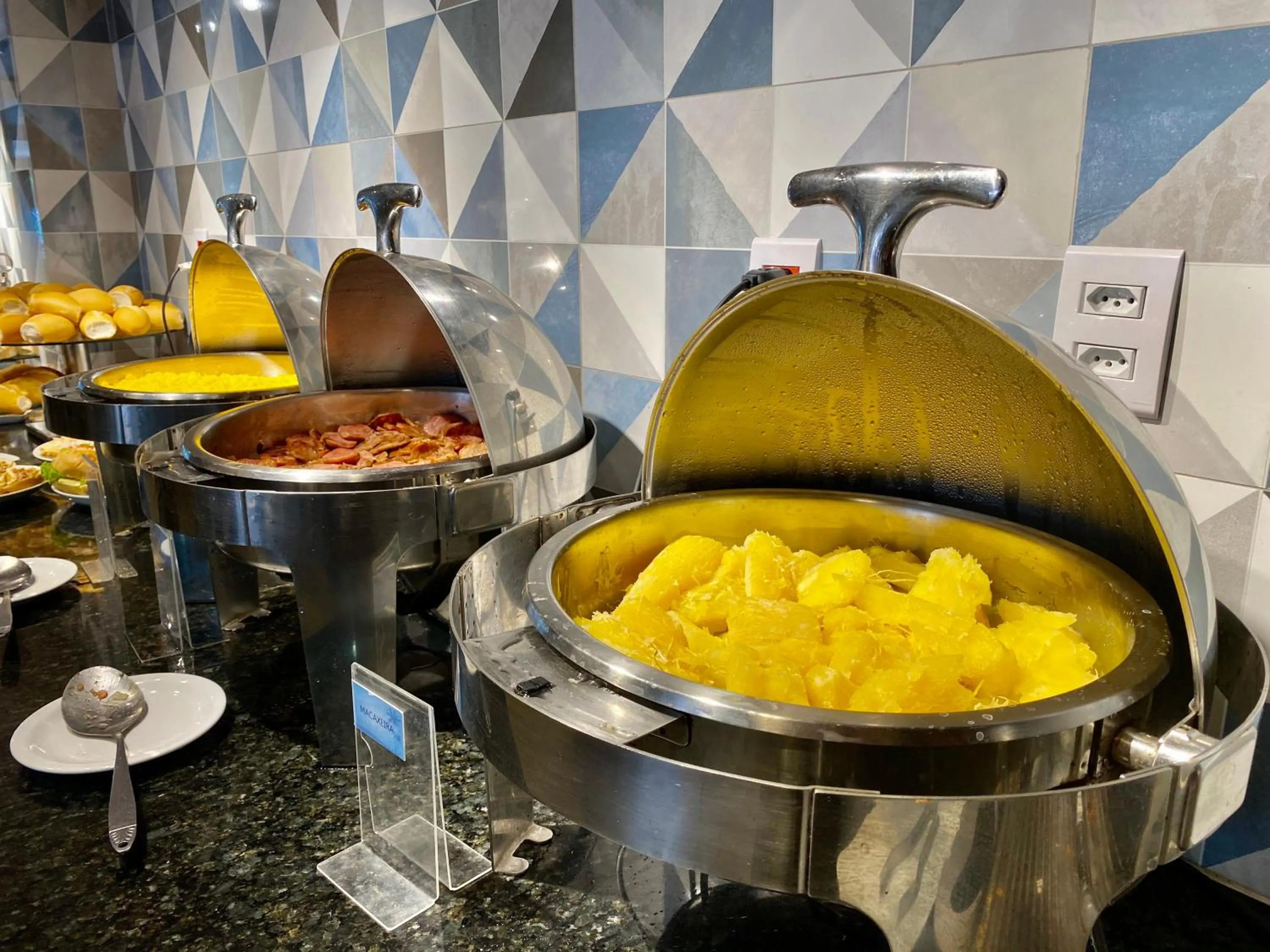 Buffet breakfast in Bessa Beach Hotel