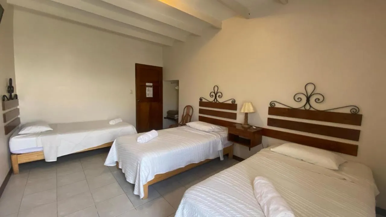 Bed in Hosteria Suiza