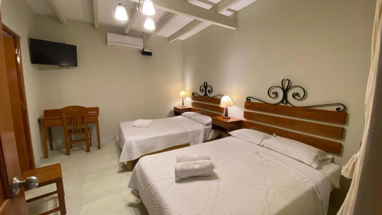 Bed in Hosteria Suiza