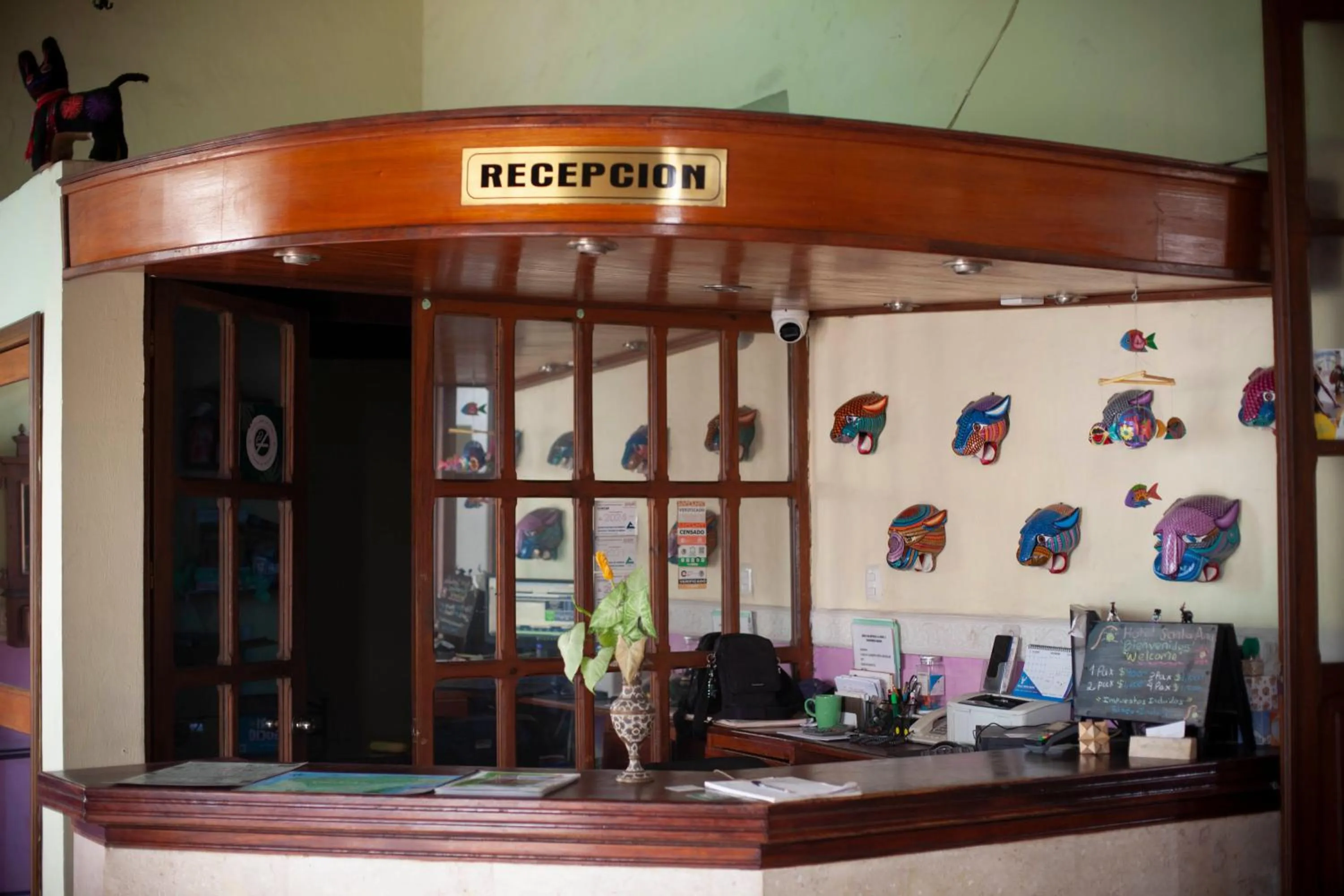 Lobby or reception in Hotel Santa Ana