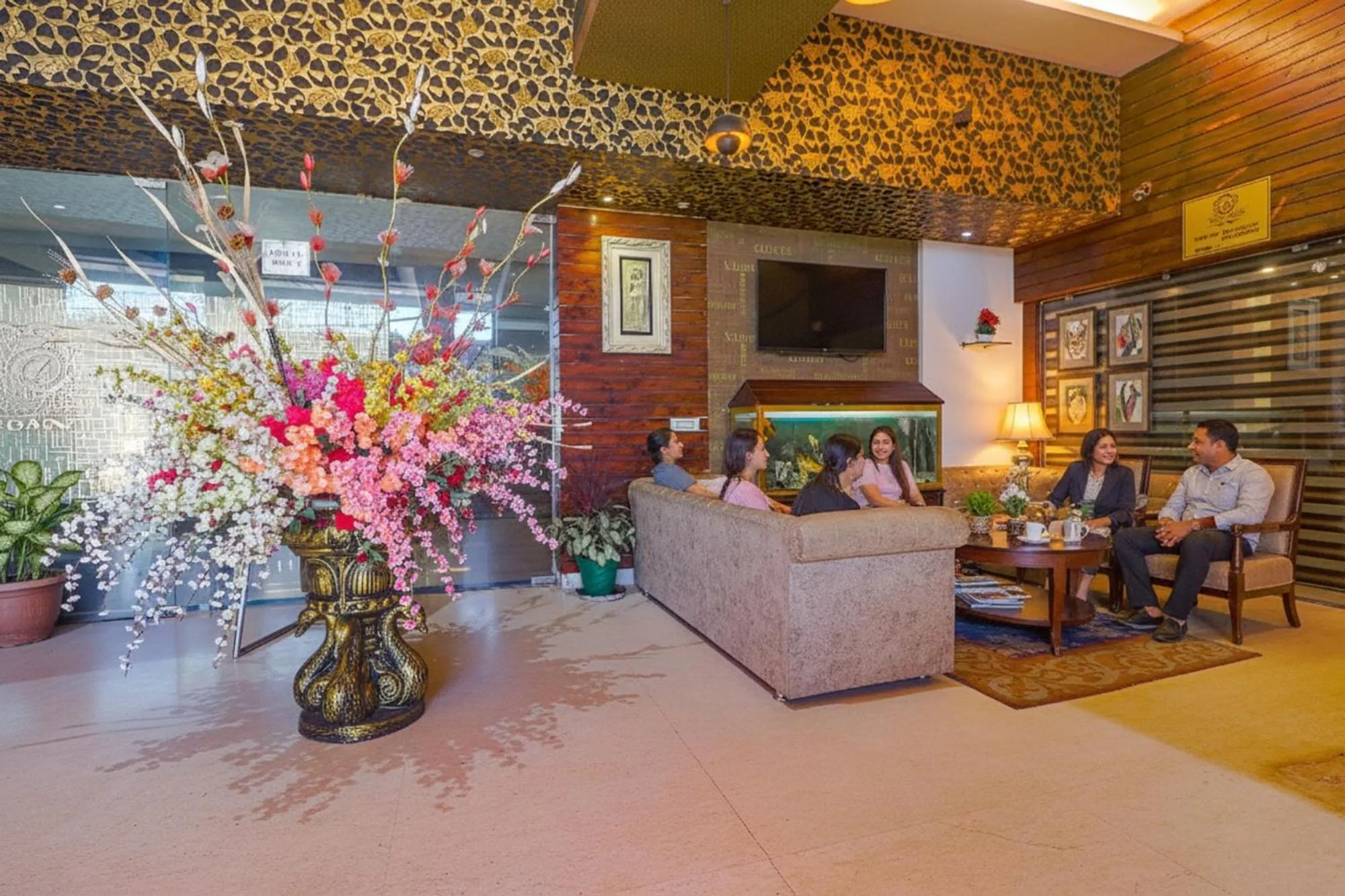 Seating area in FabHotel Prime Z Grand