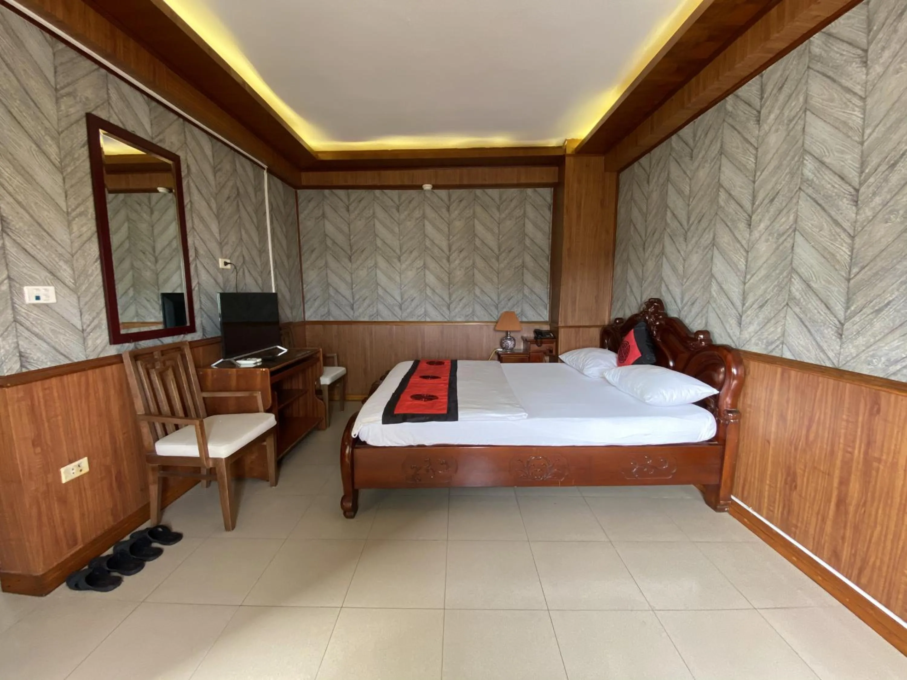 Bed in Valentine Hotel Hanoi