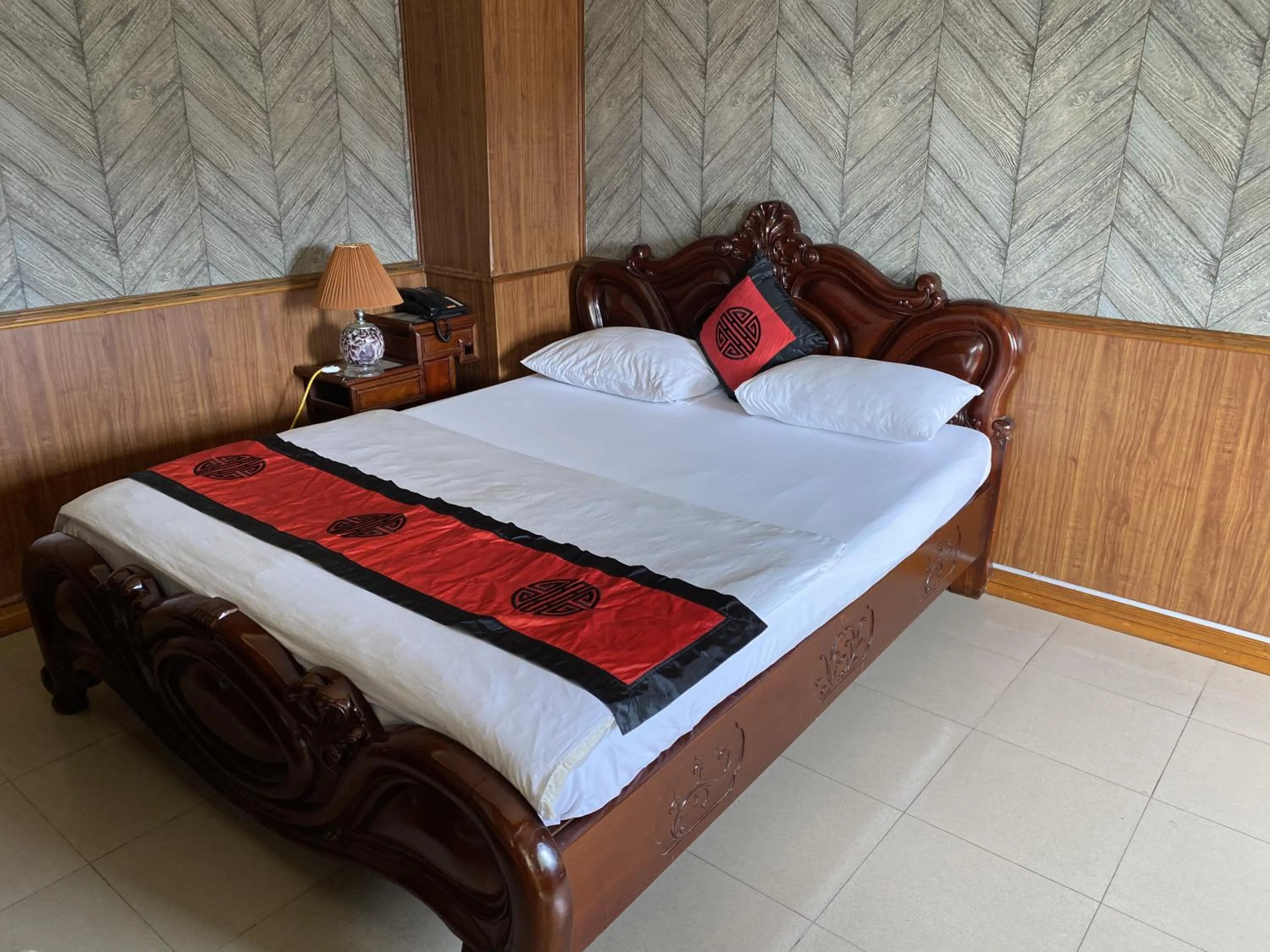 Bed in Valentine Hotel Hanoi