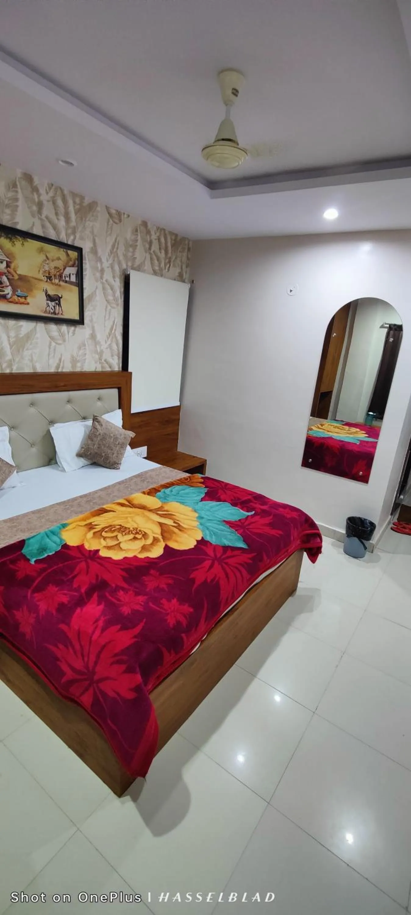 Bed in Hotel Siddhi Vinayak