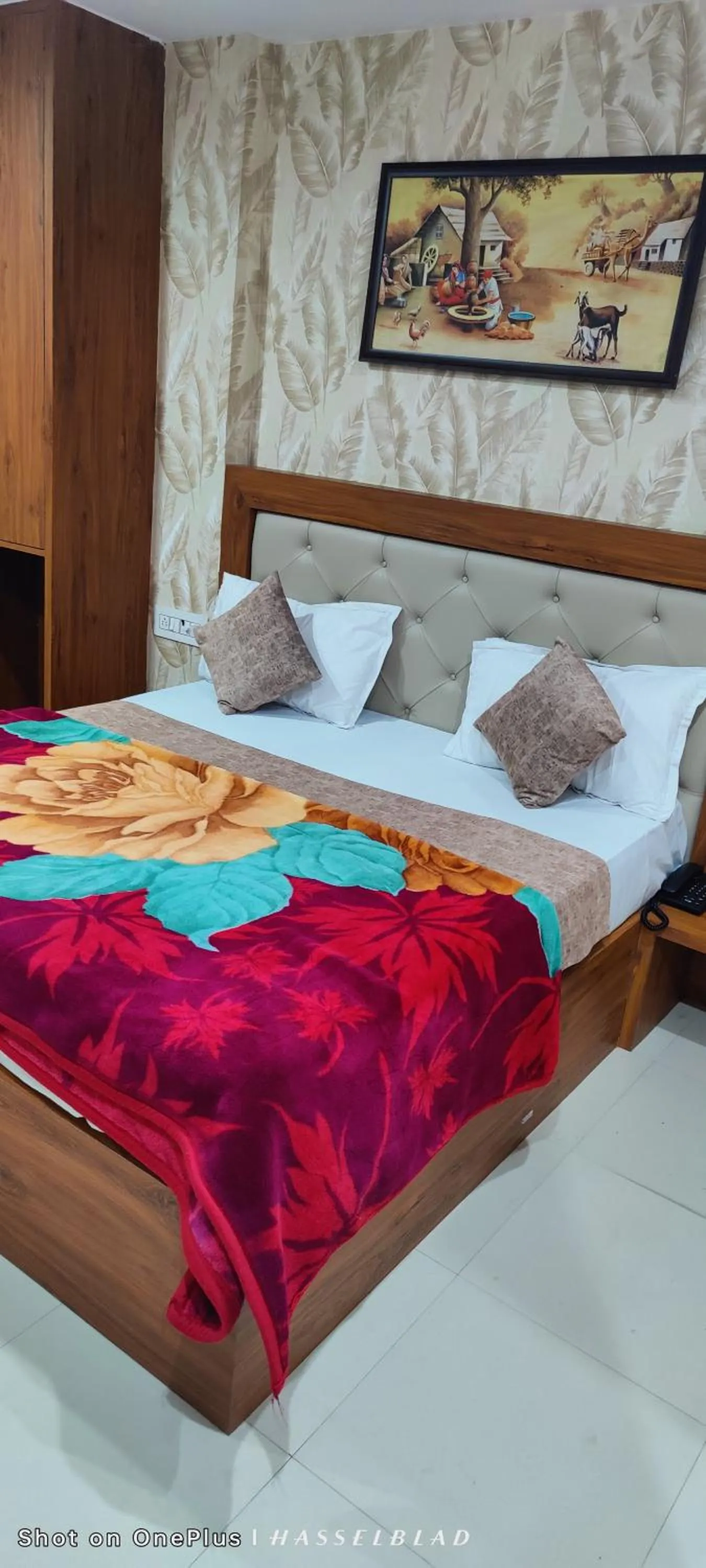 Bed in Hotel Siddhi Vinayak