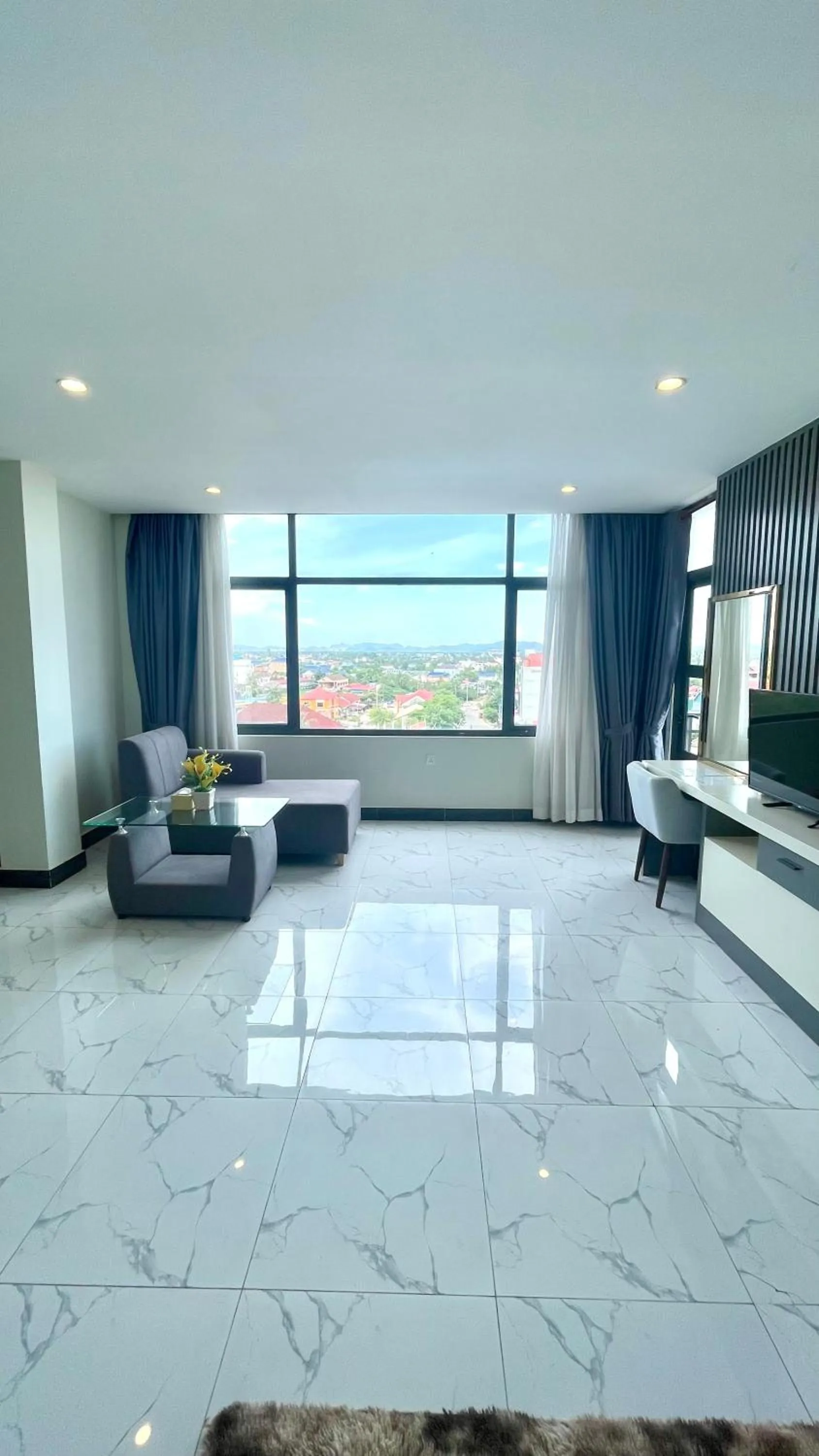 Living room in Kampot Sunny Hotel