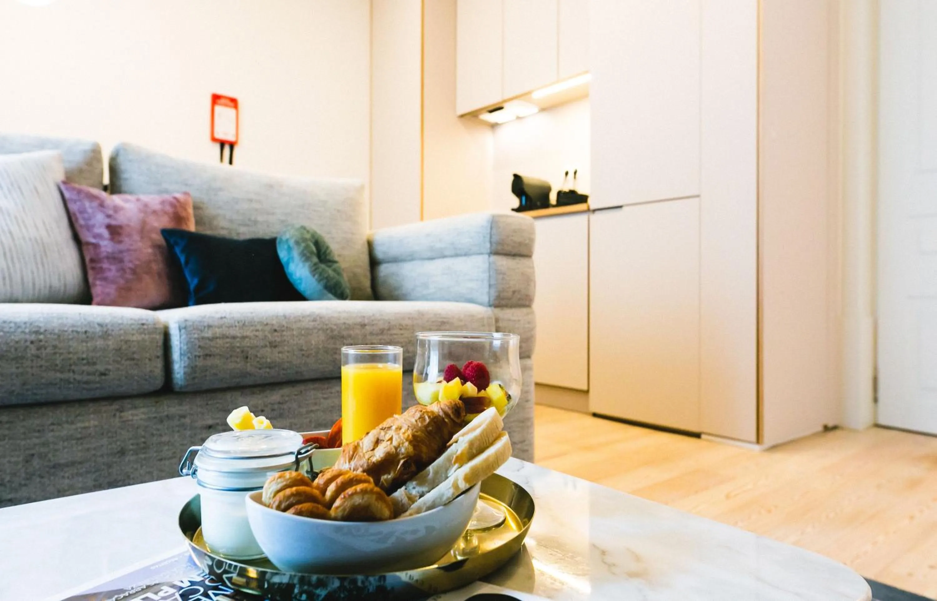 Living room in The Lift Apartments by RIDAN Hotels