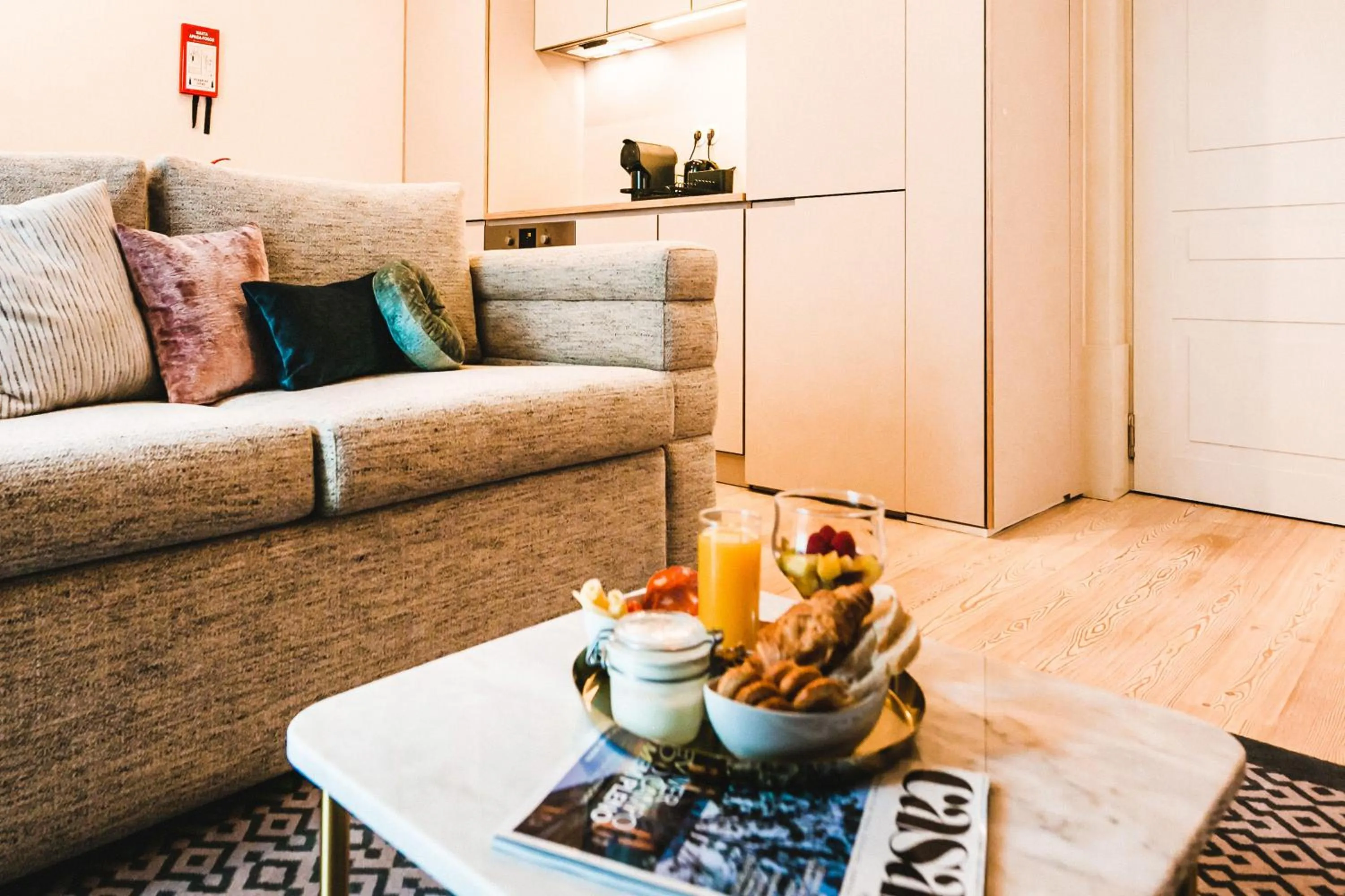 Dining area in The Lift Apartments by RIDAN Hotels