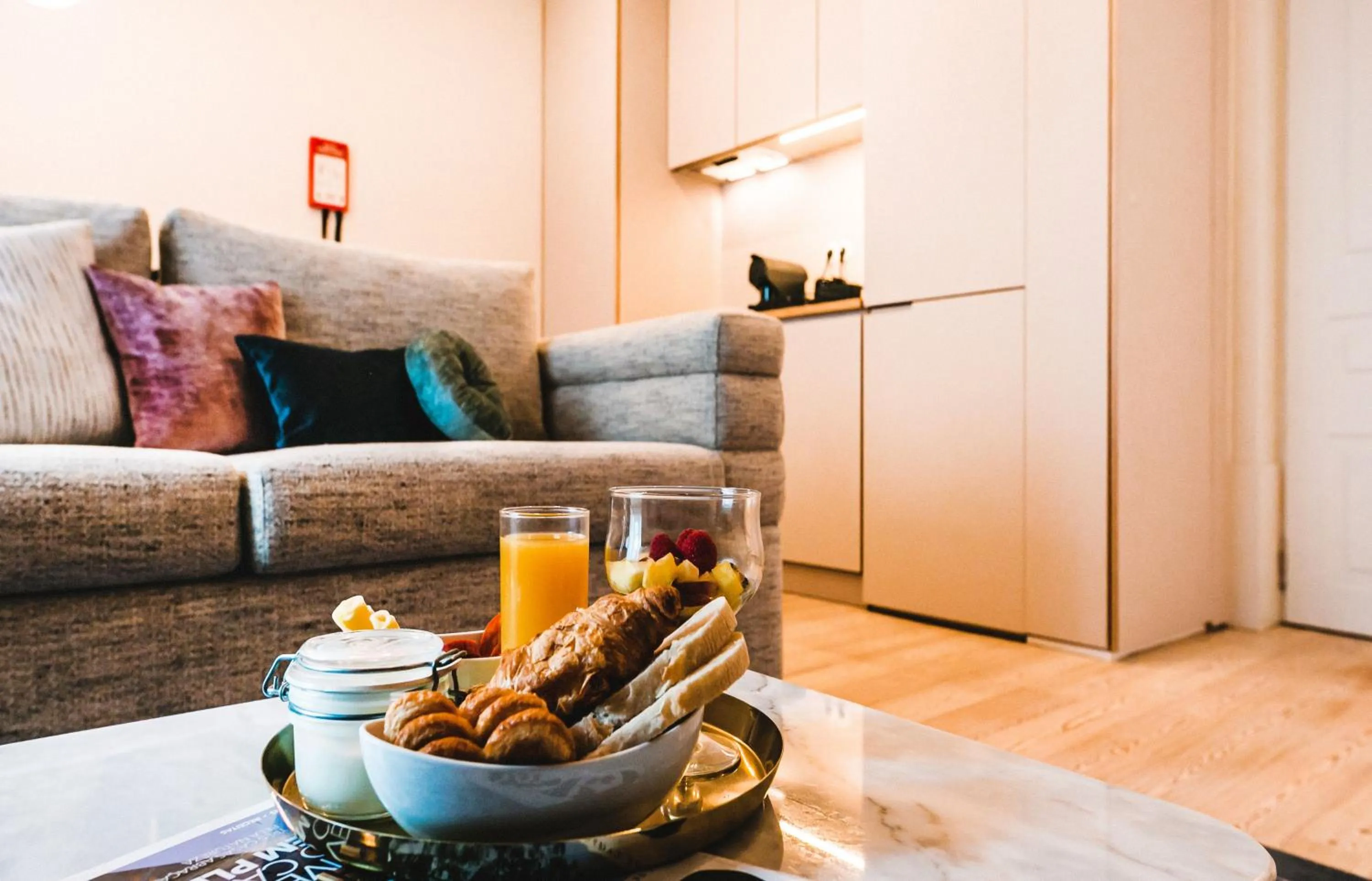 Living room in The Lift Apartments by RIDAN Hotels