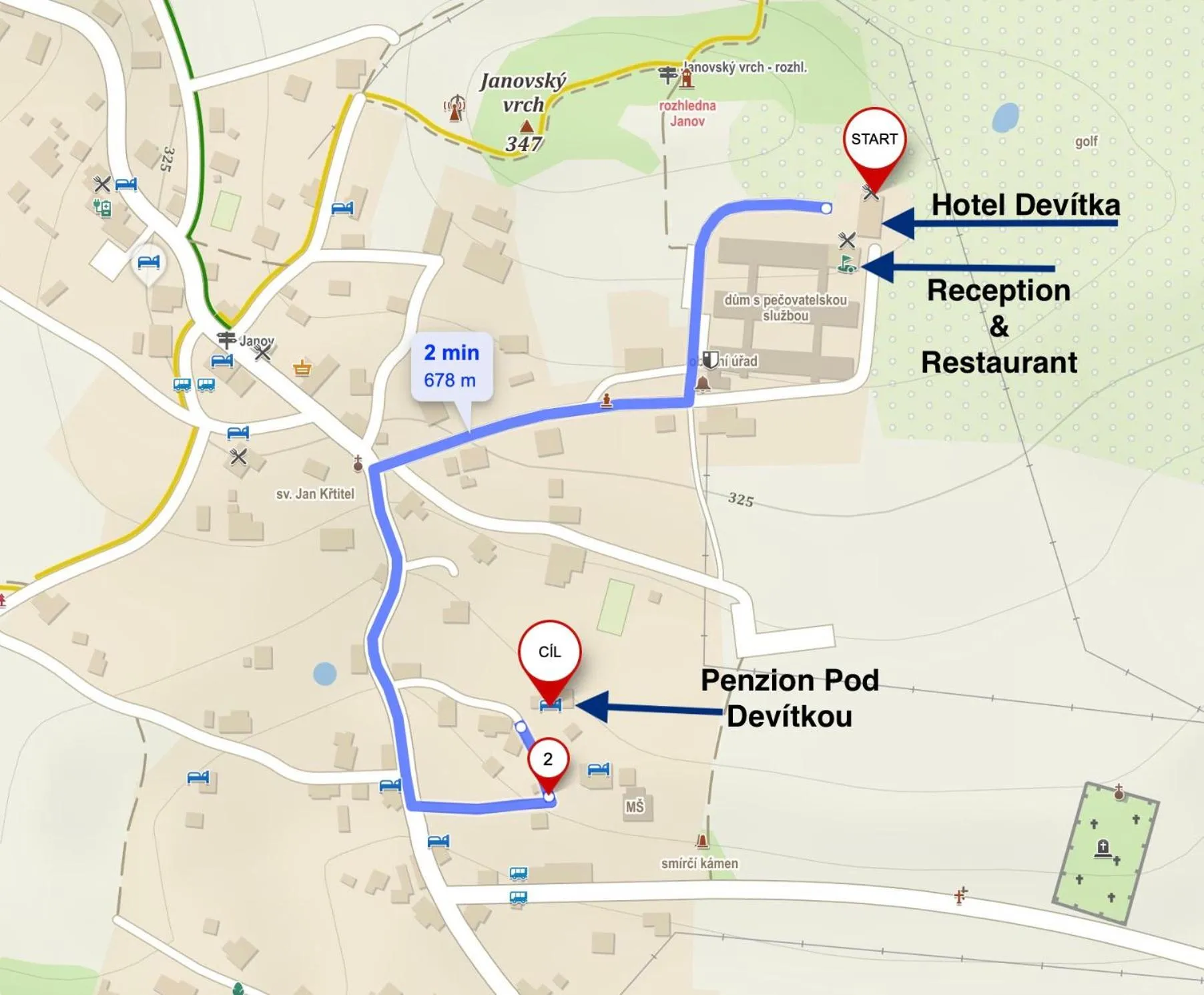 Lobby or reception in Penzion Pod Devítkou