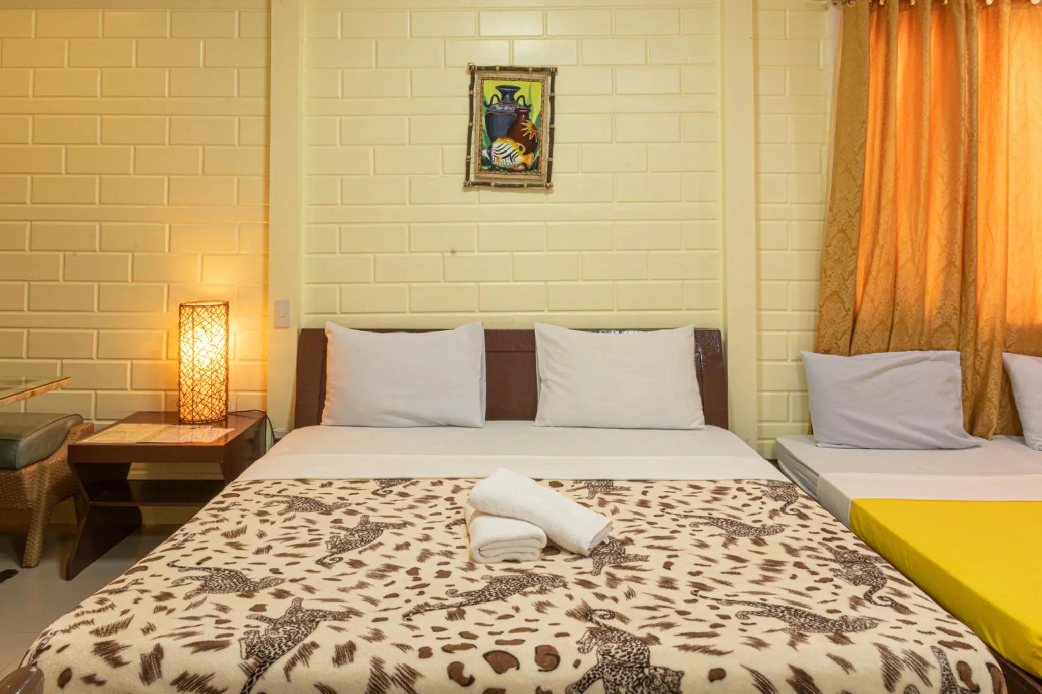 Bed in Almira Diving Resort- Panglao