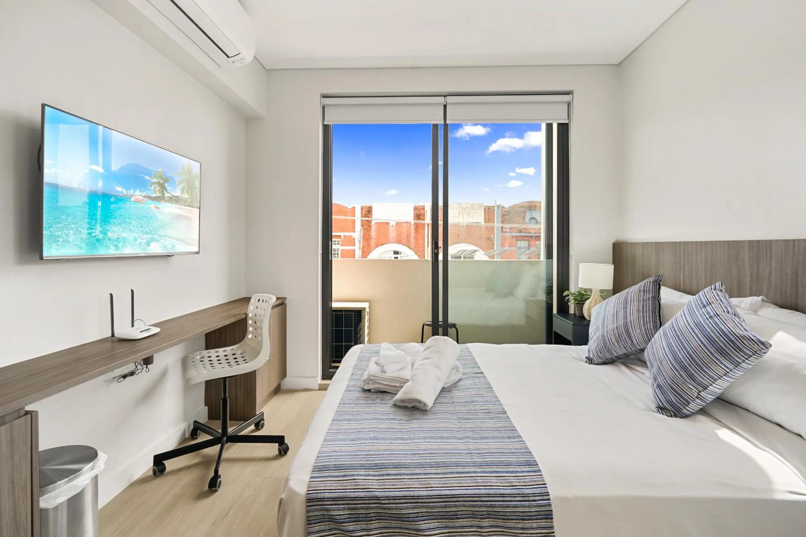 Bed in Coogee Studio Apartments