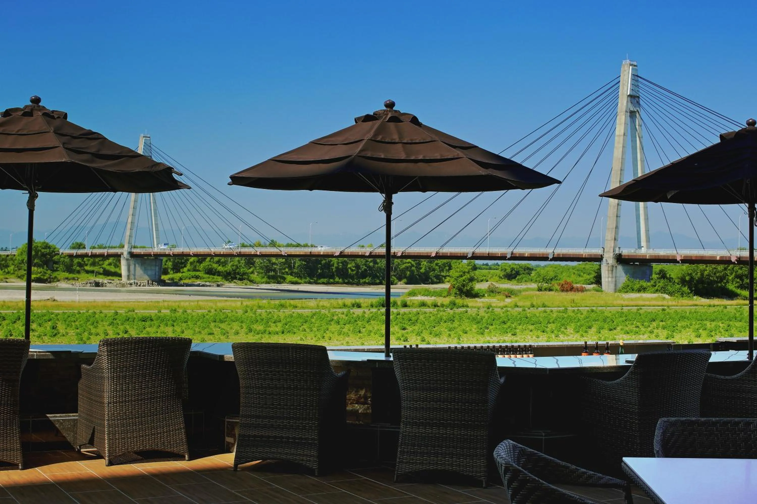 River view in Tokachigawa Onsen Daiichi Hotel