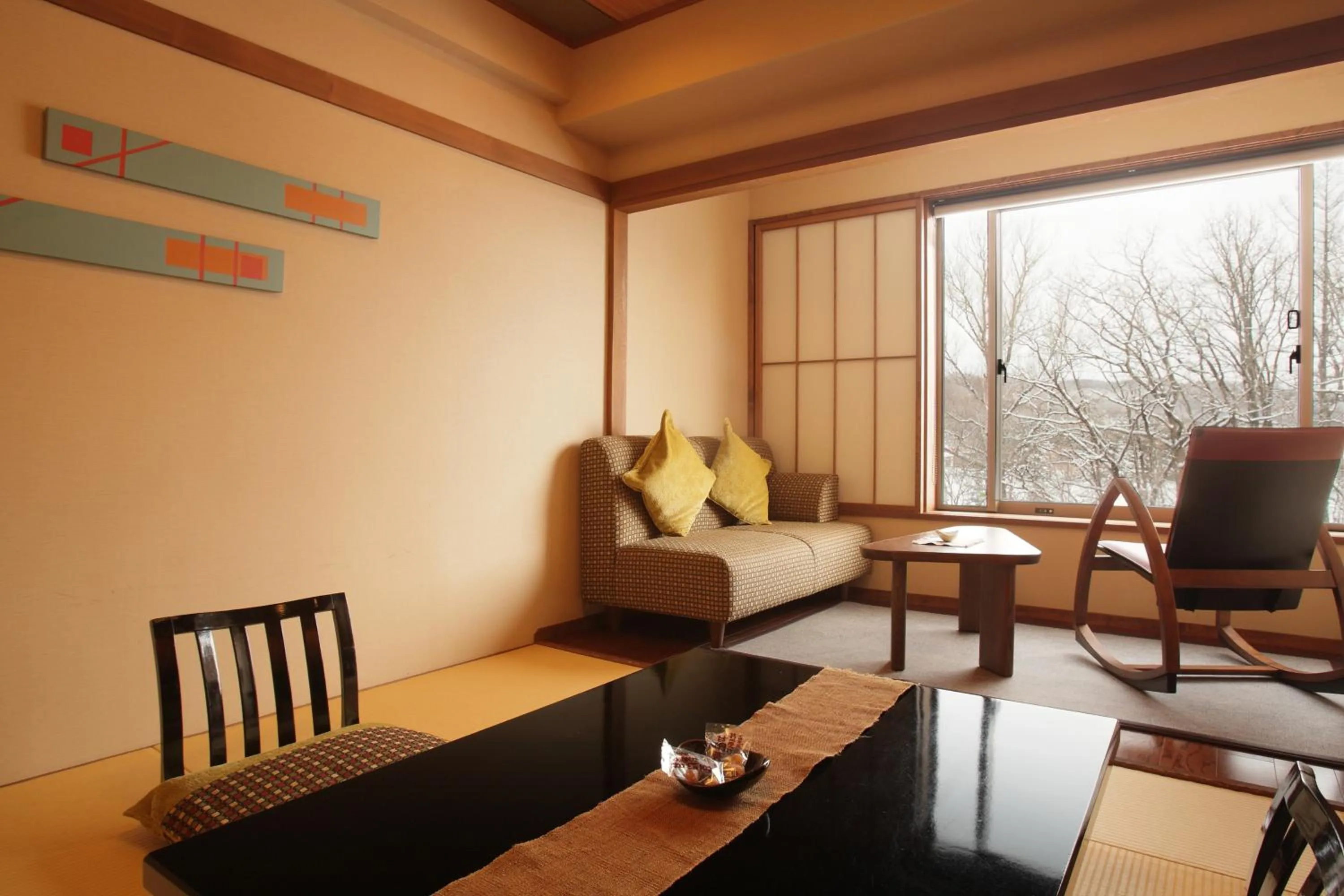Living room in Tokachigawa Onsen Daiichi Hotel
