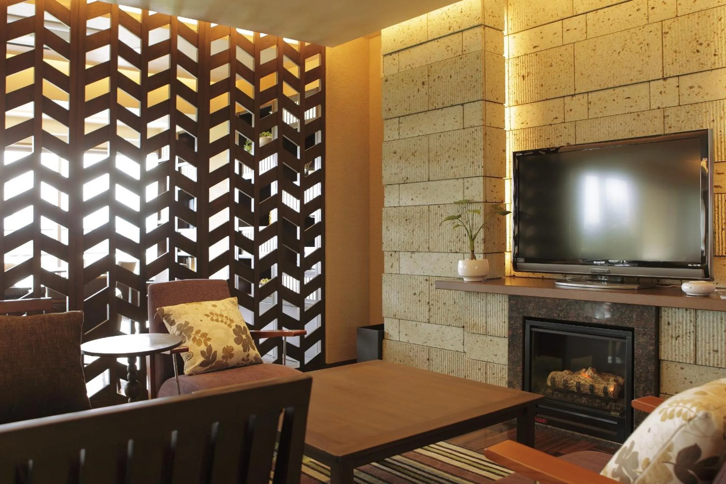 Living room in Tokachigawa Onsen Daiichi Hotel