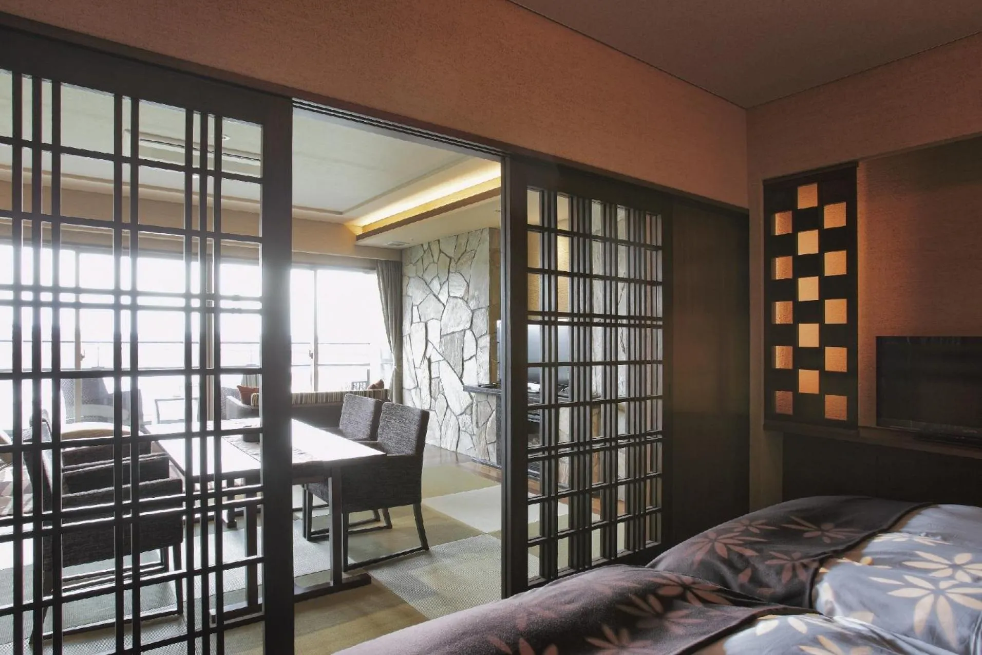 Photo of the whole room, Bed in Tokachigawa Onsen Daiichi Hotel