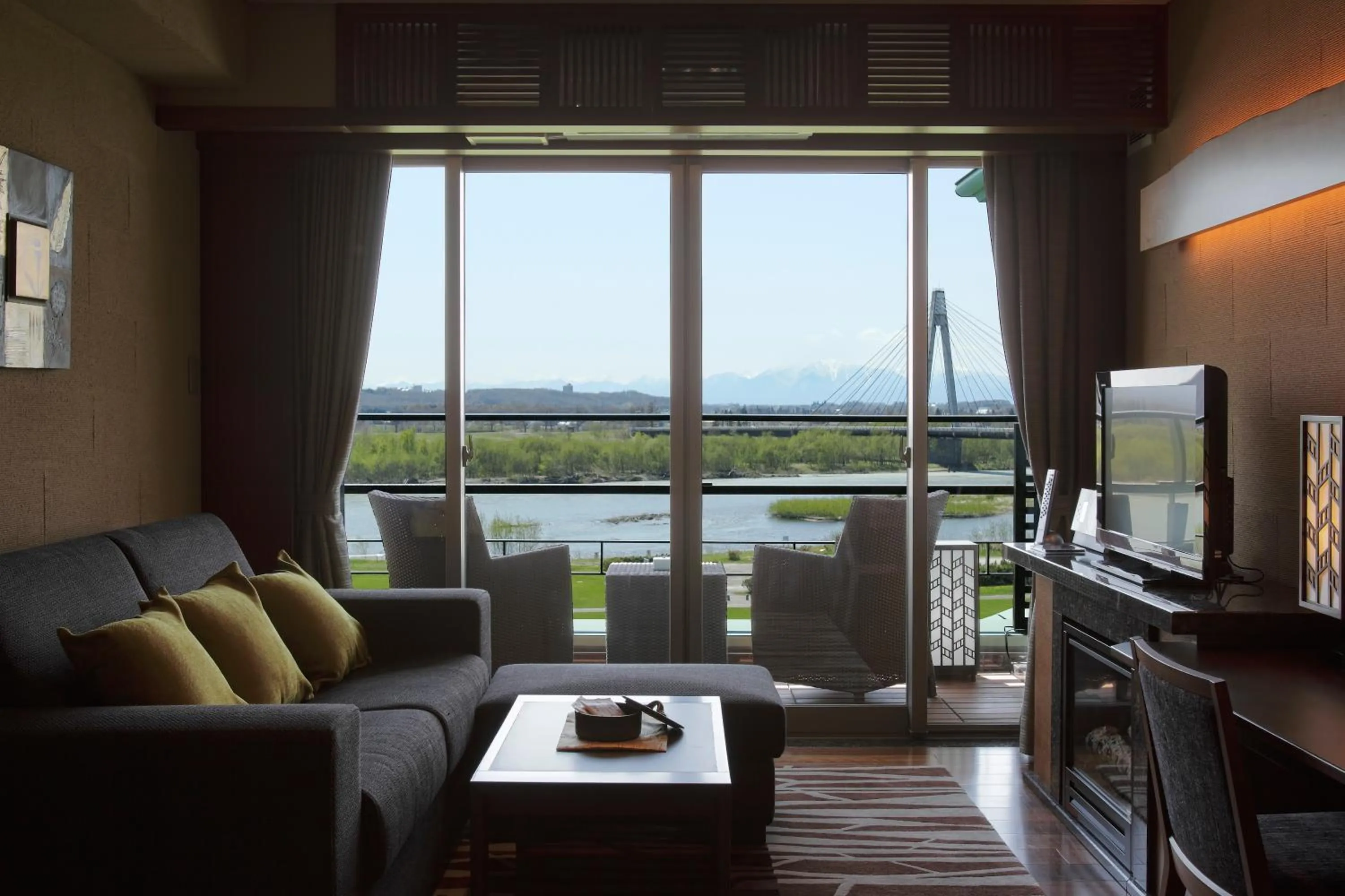 Living room in Tokachigawa Onsen Daiichi Hotel