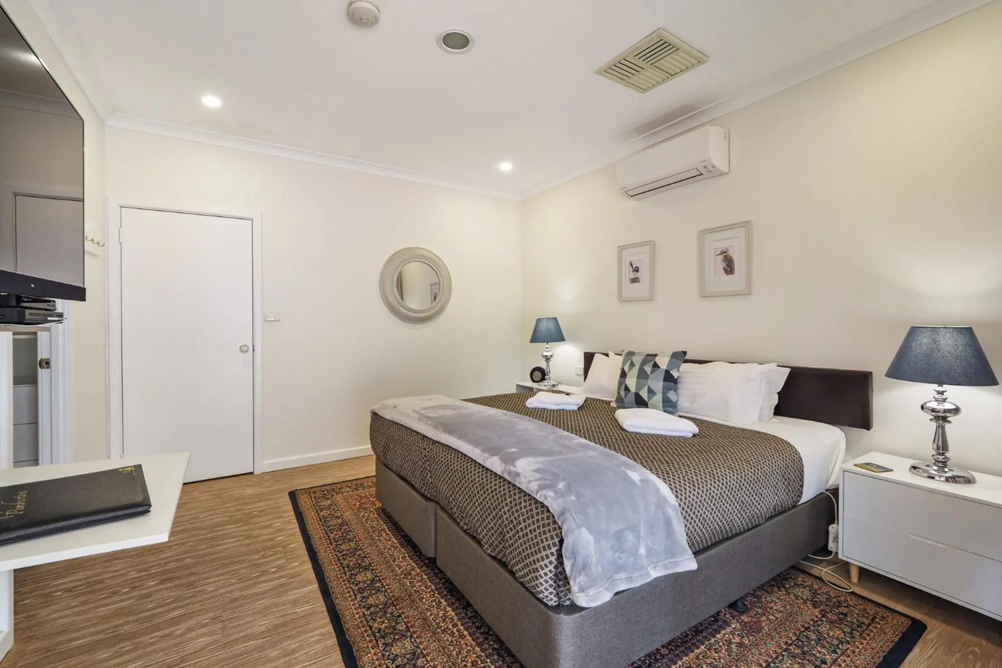 Bed in Forest Lodge Resort