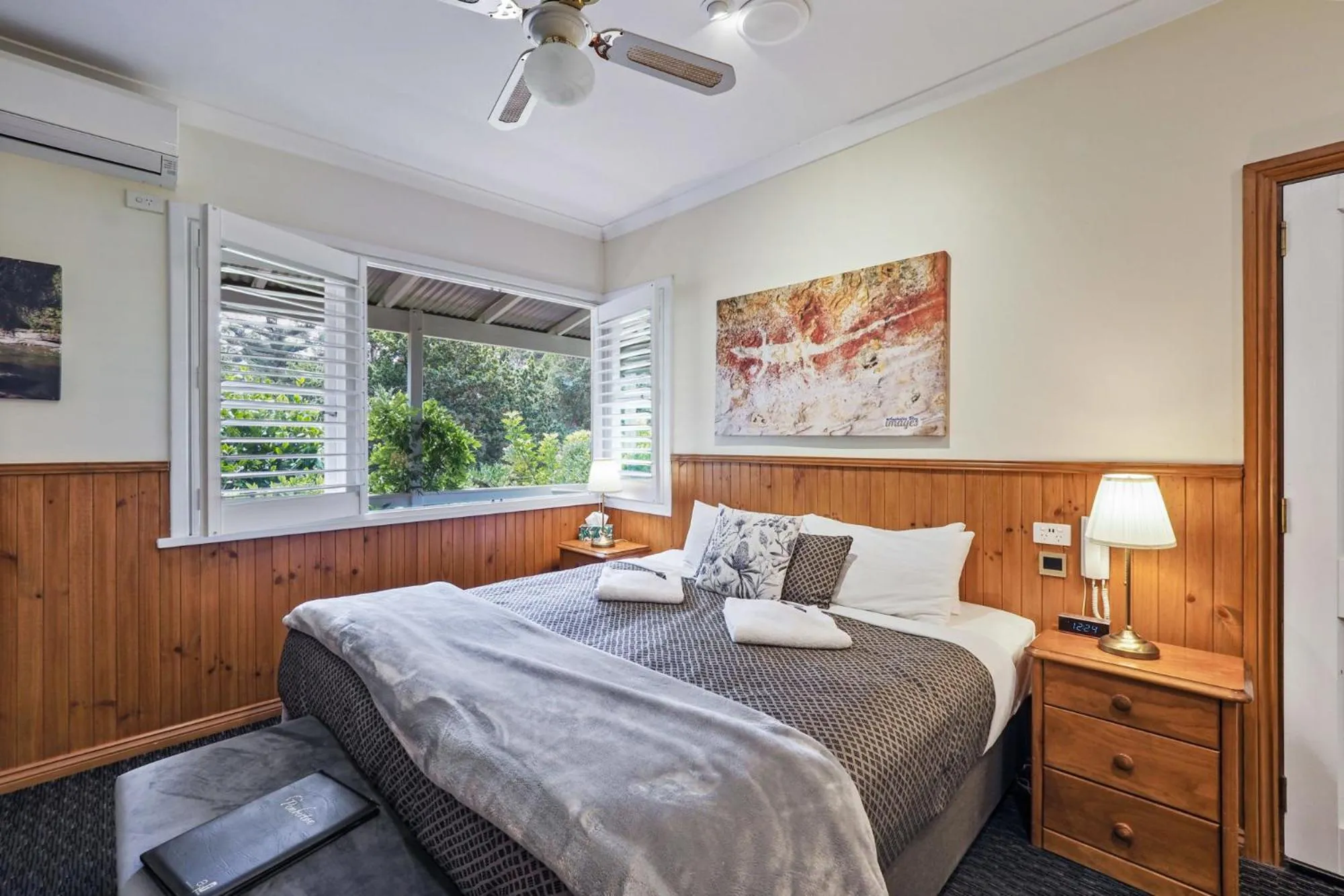 Bed in Forest Lodge Resort