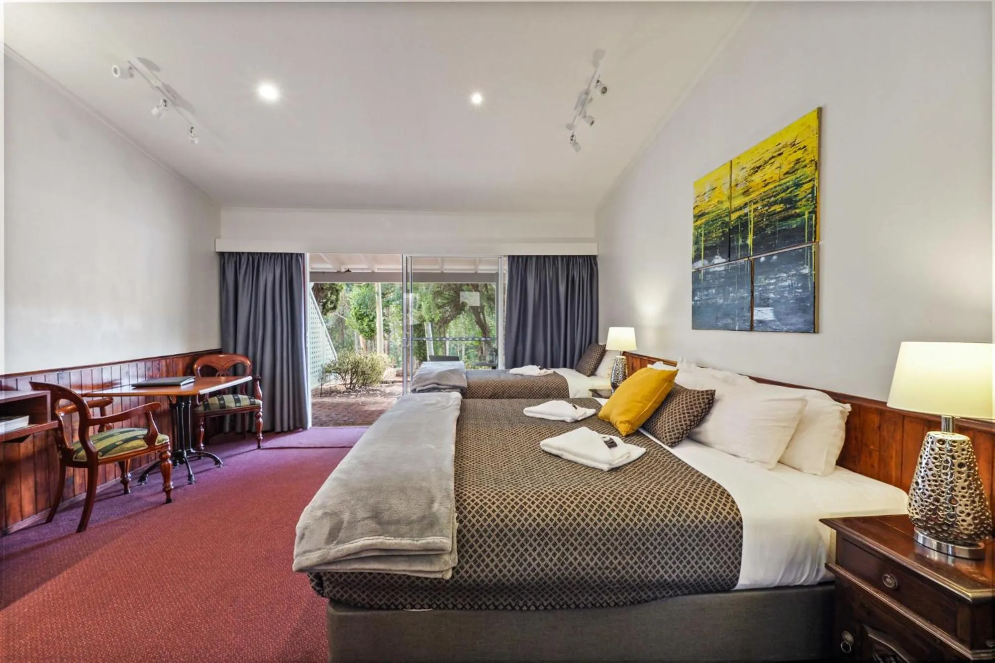 View (from property/room), Bed in Forest Lodge Resort