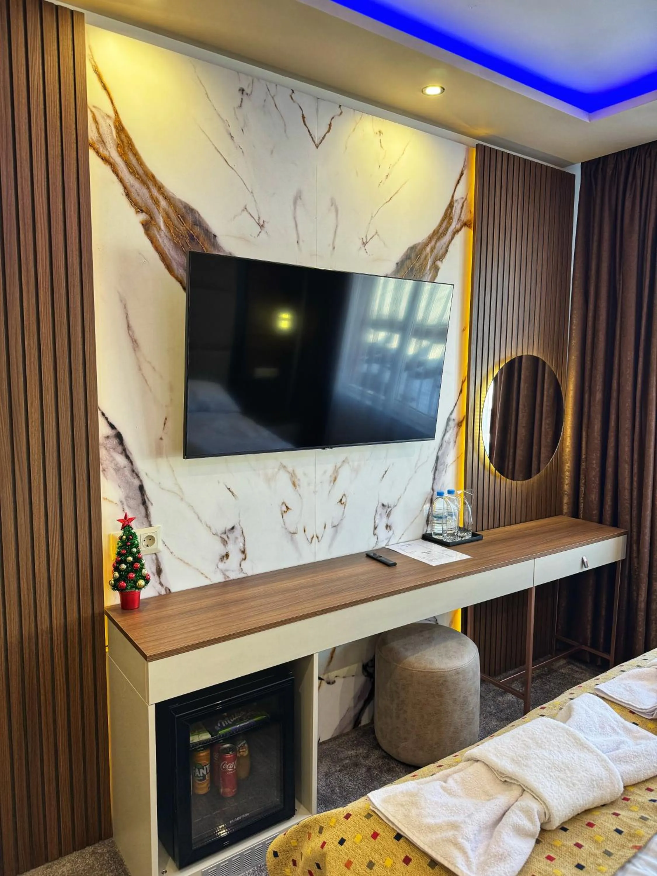 Bed in Hotel Diamant