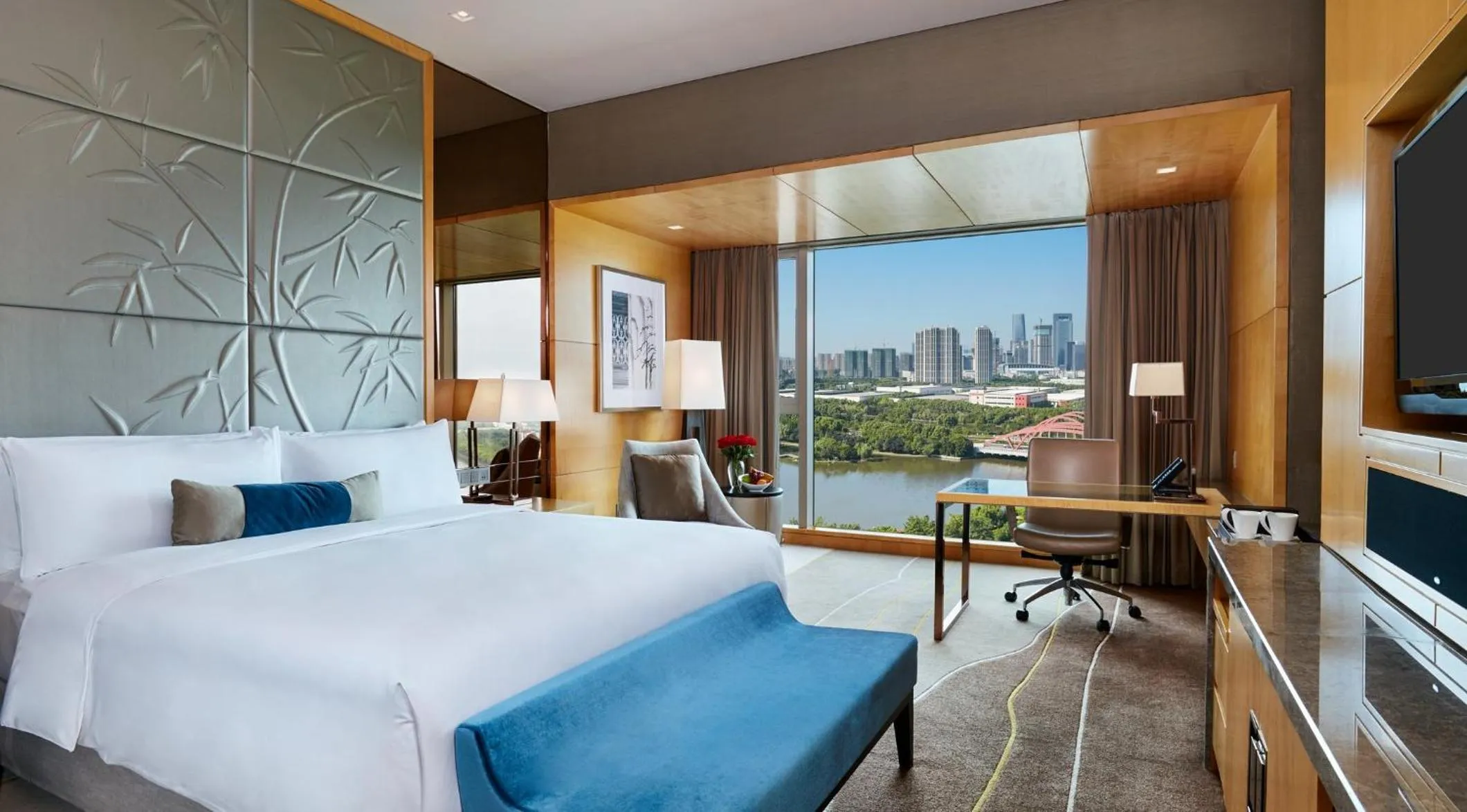Photo of the whole room, Bed in The Azure Ningbo, Vignette Collection