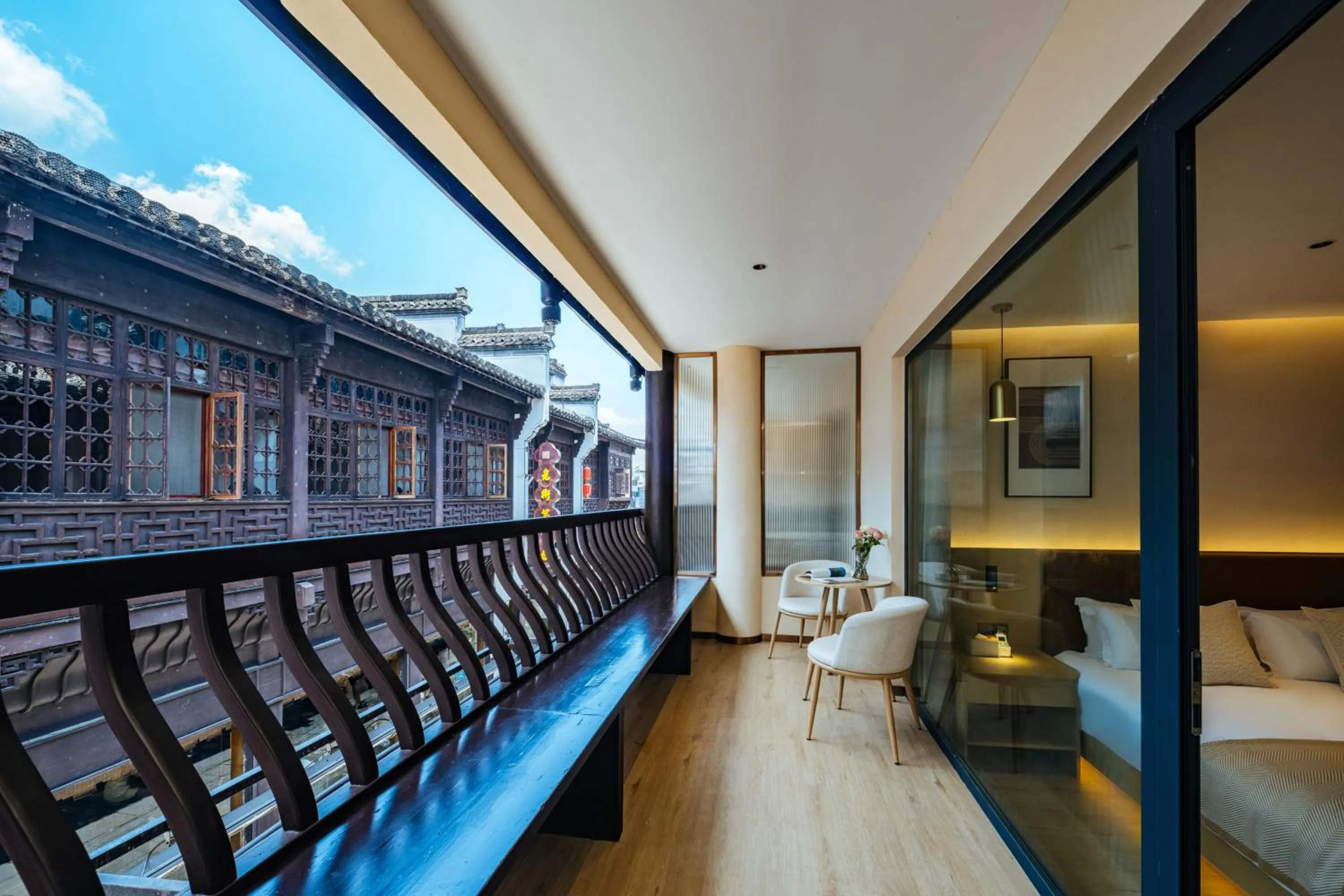 Balcony/Terrace in Old Street Yun Zhu Hotel