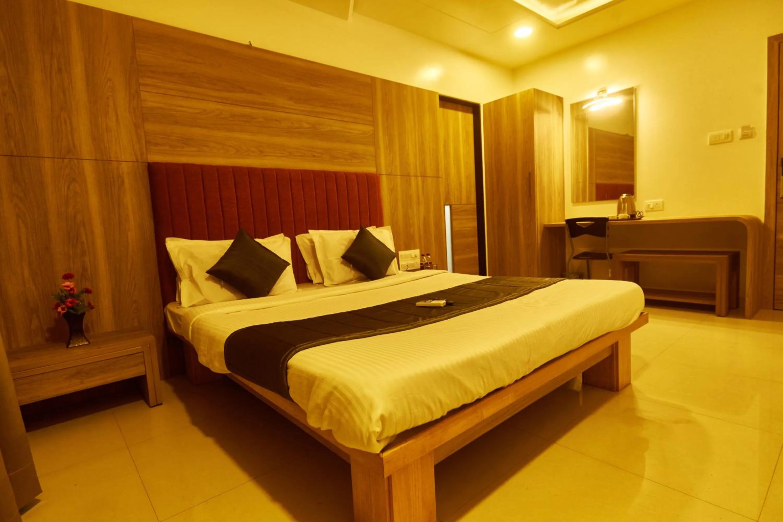 Bed in Hotel Anand Heritage
