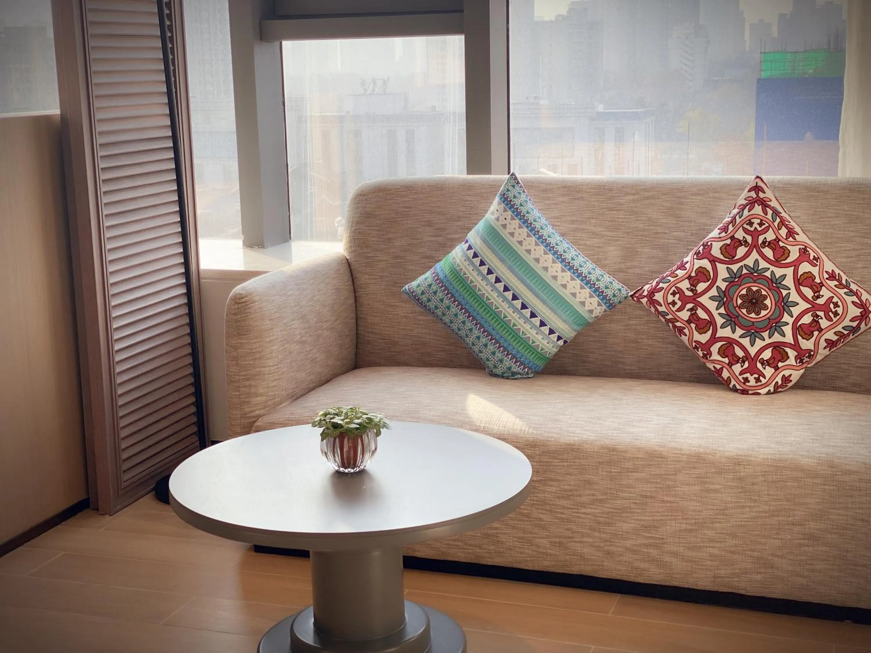 Living room in lyf Dayanta Xi'an by the Ascott Limited free gym & free park & free laundry room