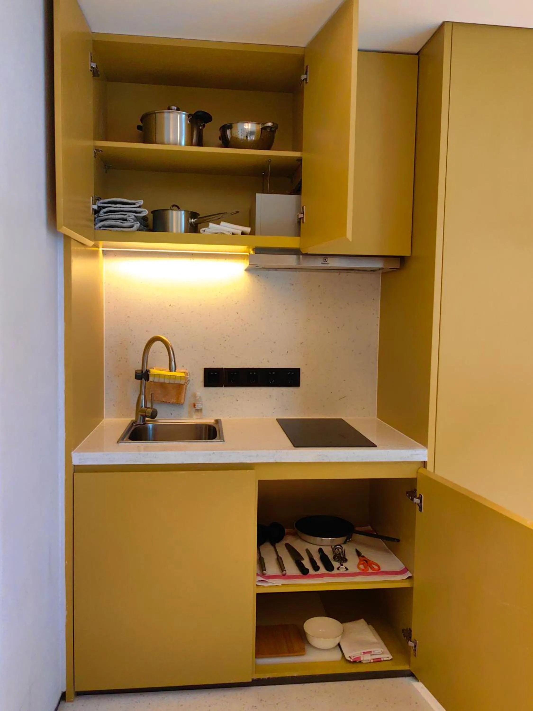 Kitchen or kitchenette in lyf Dayanta Xi'an by the Ascott Limited free gym & free park & free laundry room