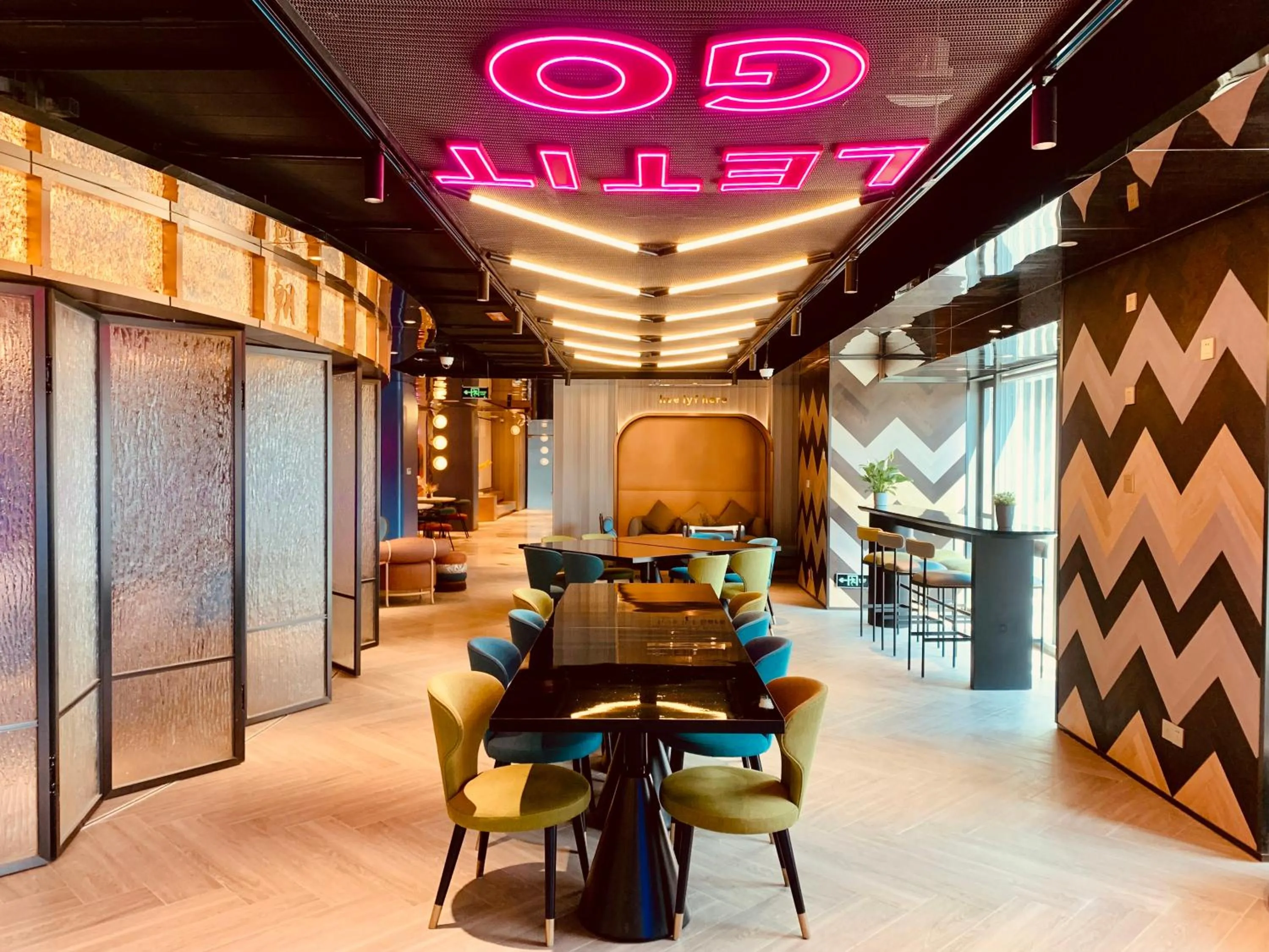 Lobby or reception in lyf Dayanta Xi'an by the Ascott Limited free gym & free park & free laundry room