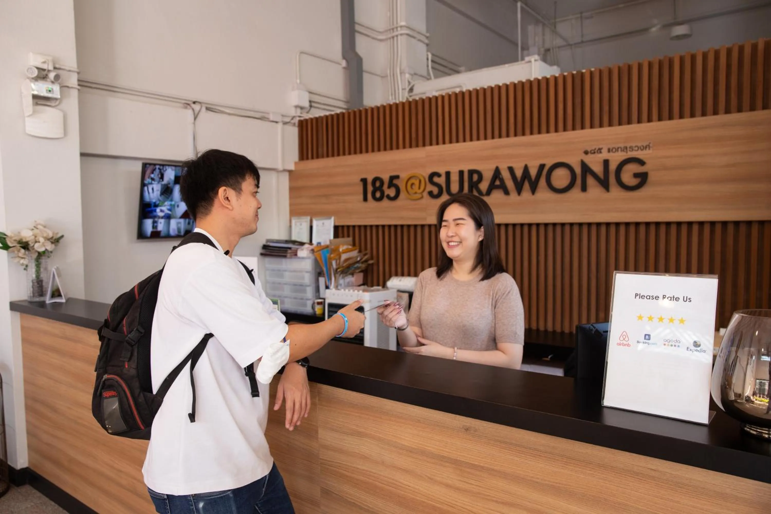 Lobby or reception in 185@Surawong Residence
