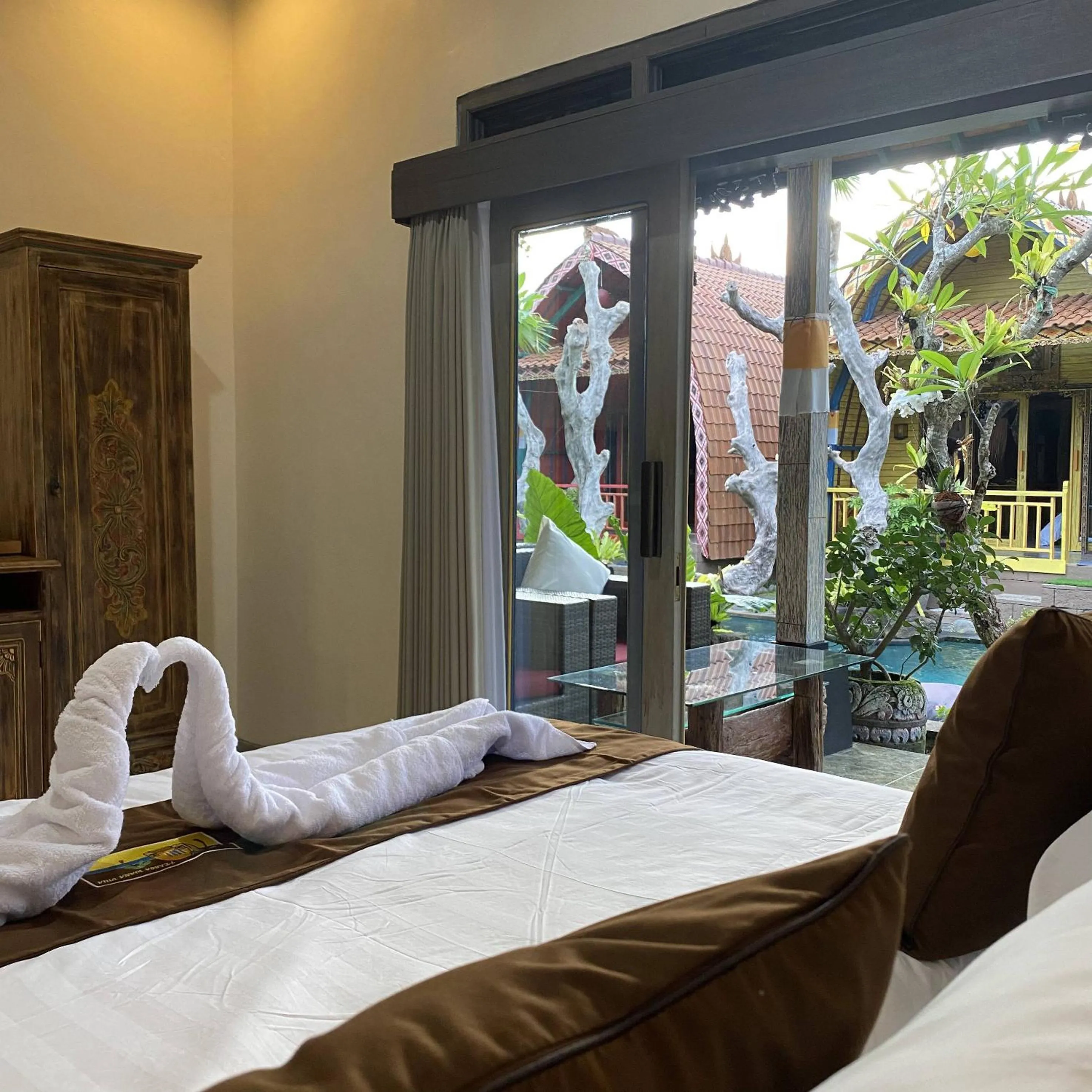 Bed in Villa Telaga Wana
