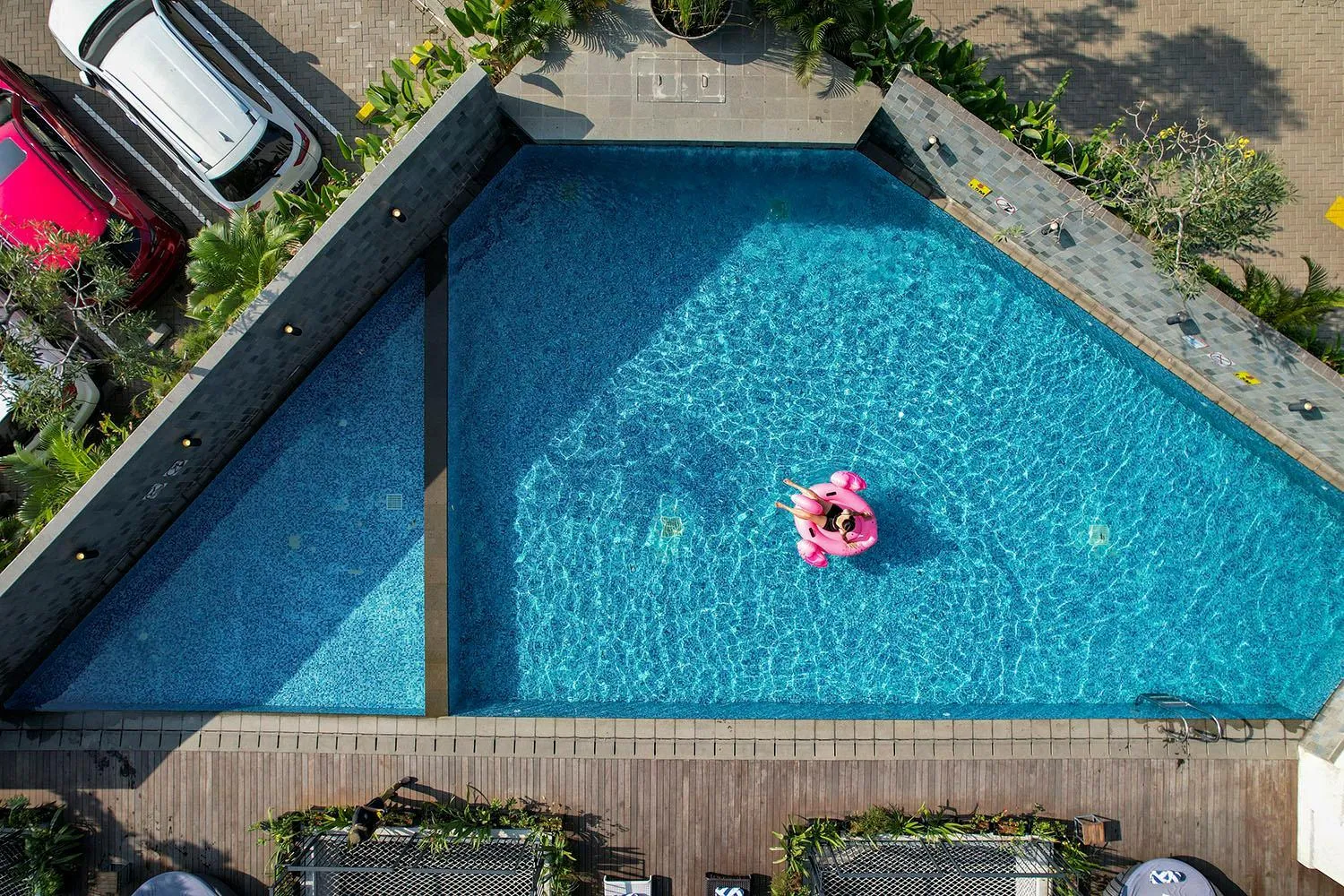 Swimming pool in THE 1O1 Jakarta Airport CBC