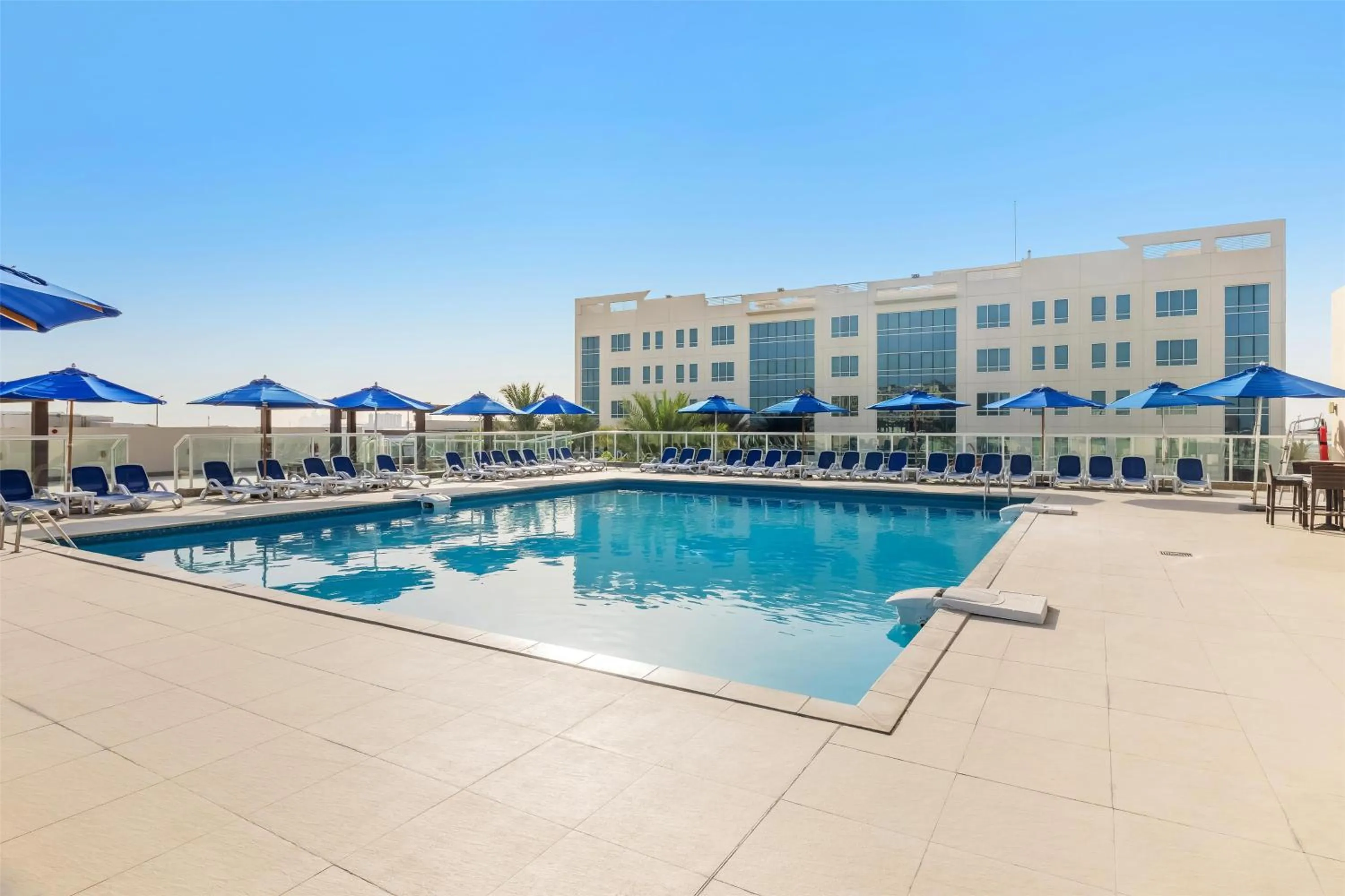 Pool view in Radisson Resort Ras Al Khaimah Marjan Island