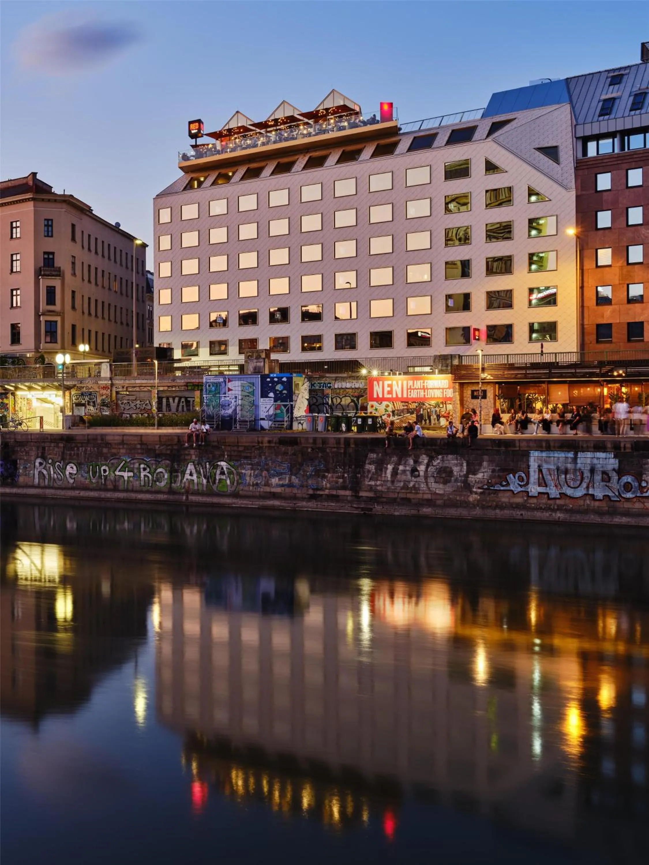 Property building in Radisson RED Hotel, Vienna