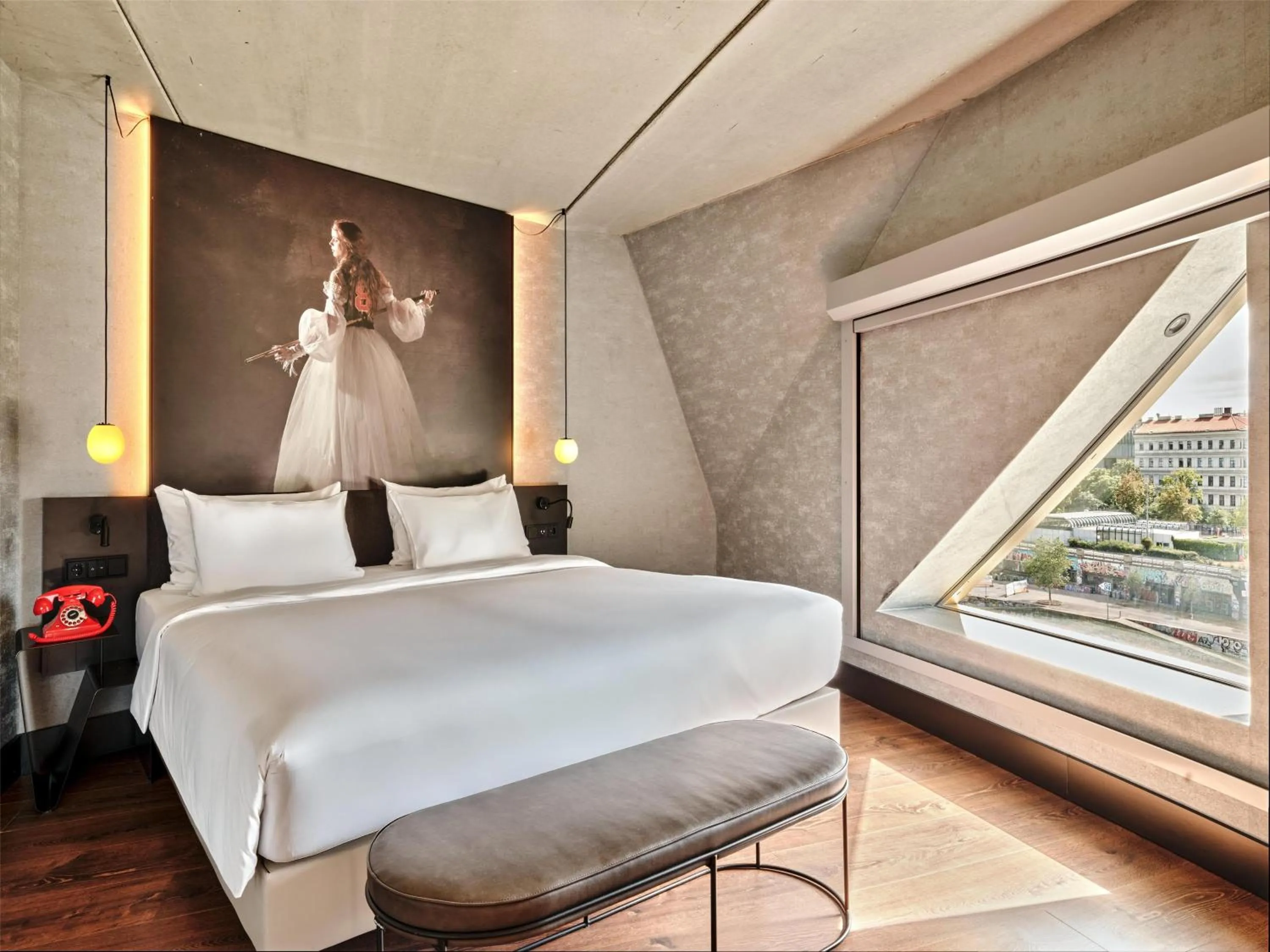 Photo of the whole room, Bed in Radisson RED Hotel, Vienna