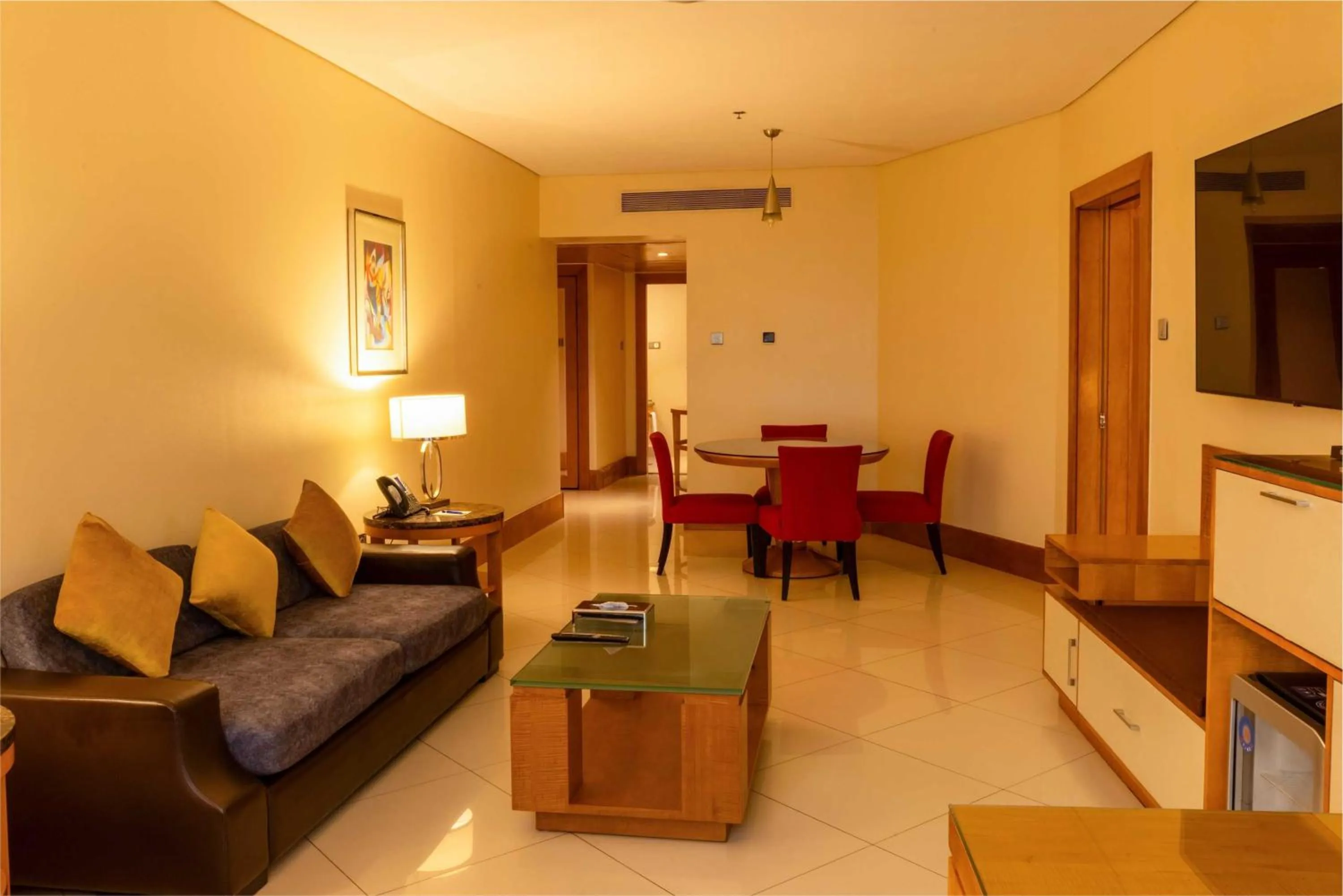 Seating area in Lagos Continental Hotel