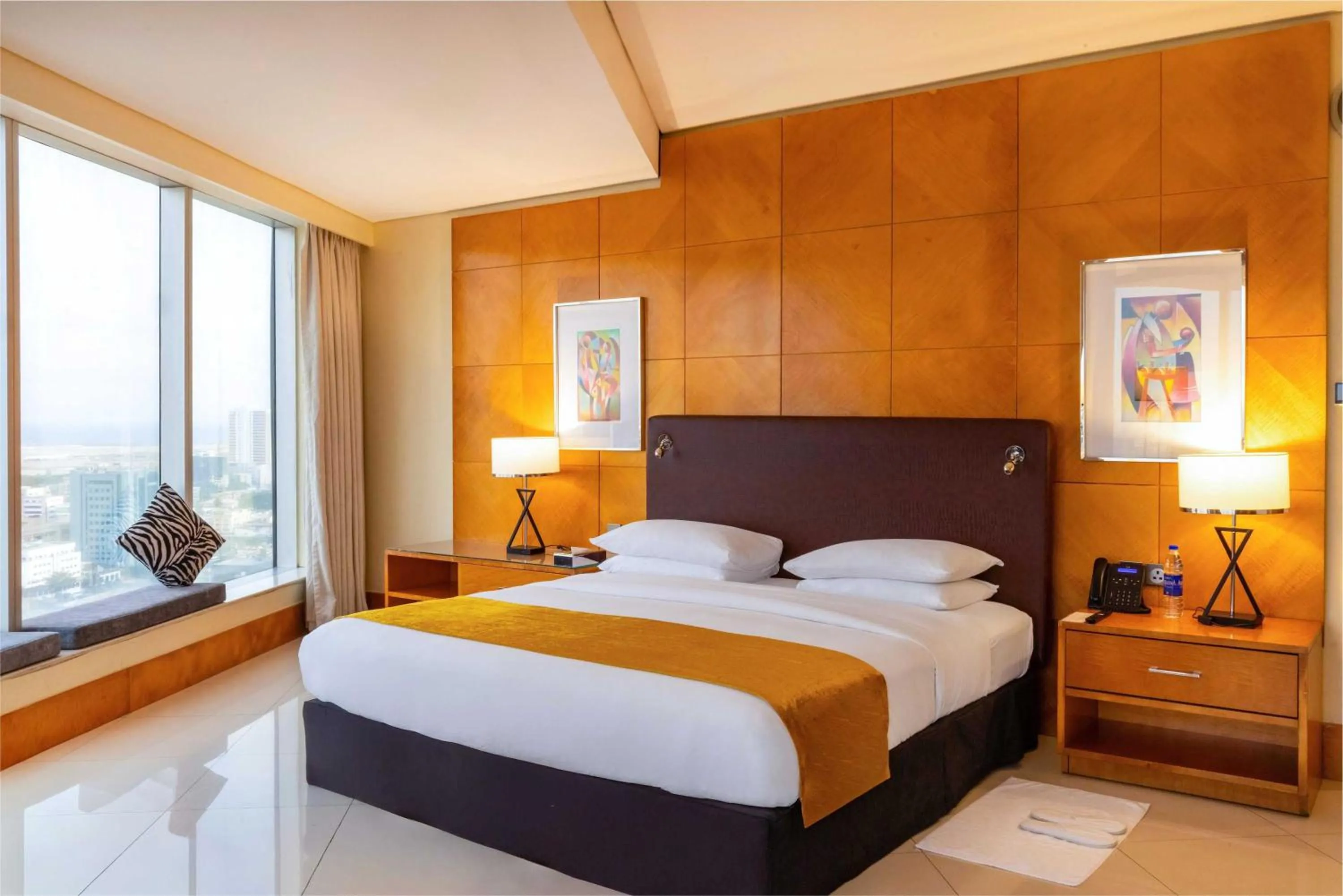 View (from property/room), Bed in Lagos Continental Hotel