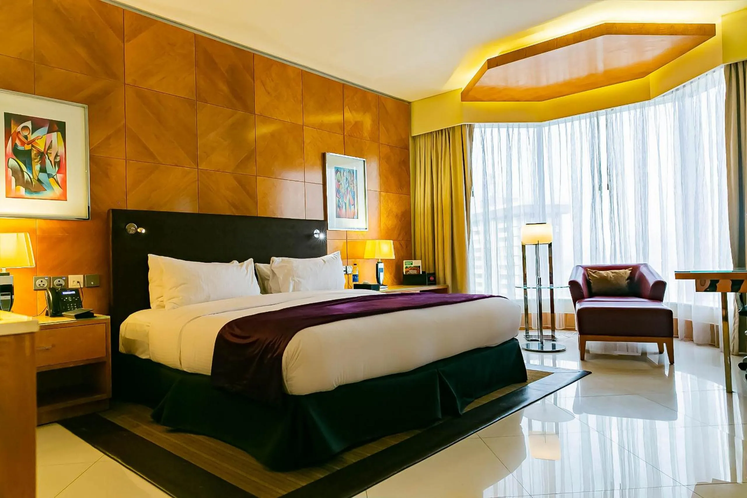 Bed in Lagos Continental Hotel