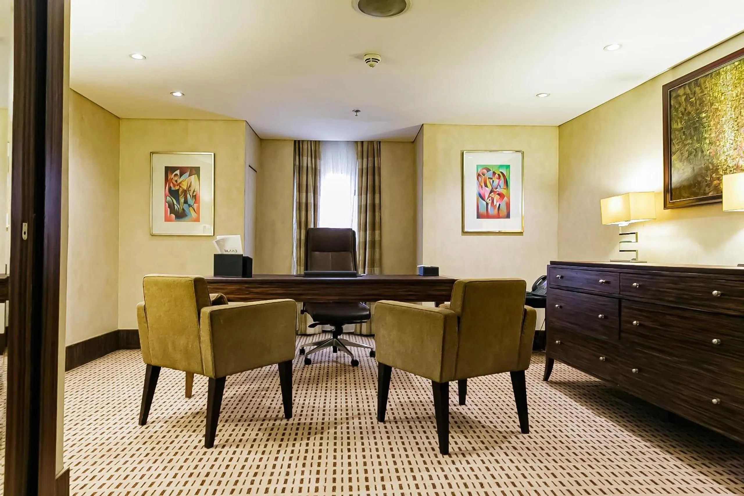 Seating area in Lagos Continental Hotel