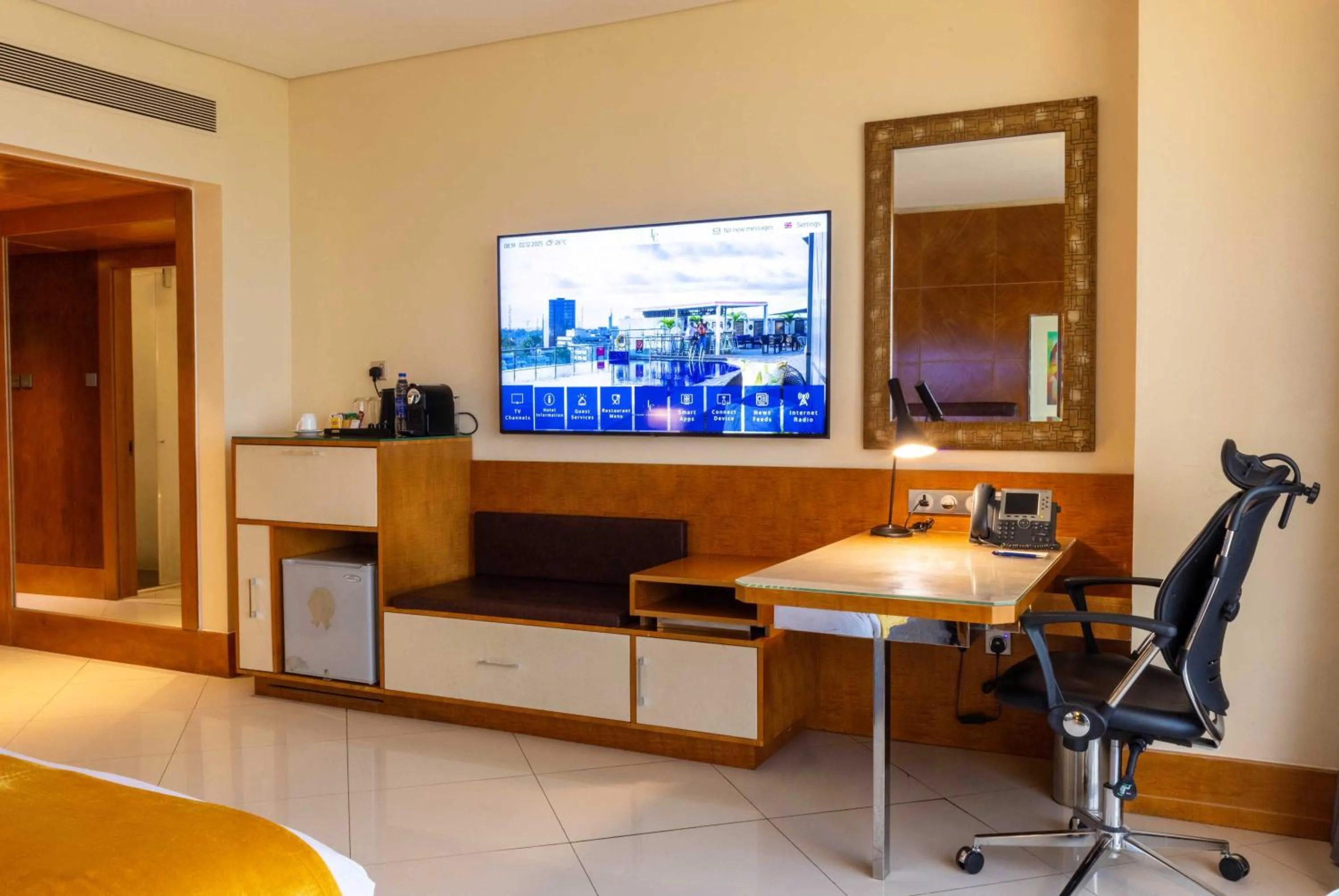 Living room in Lagos Continental Hotel