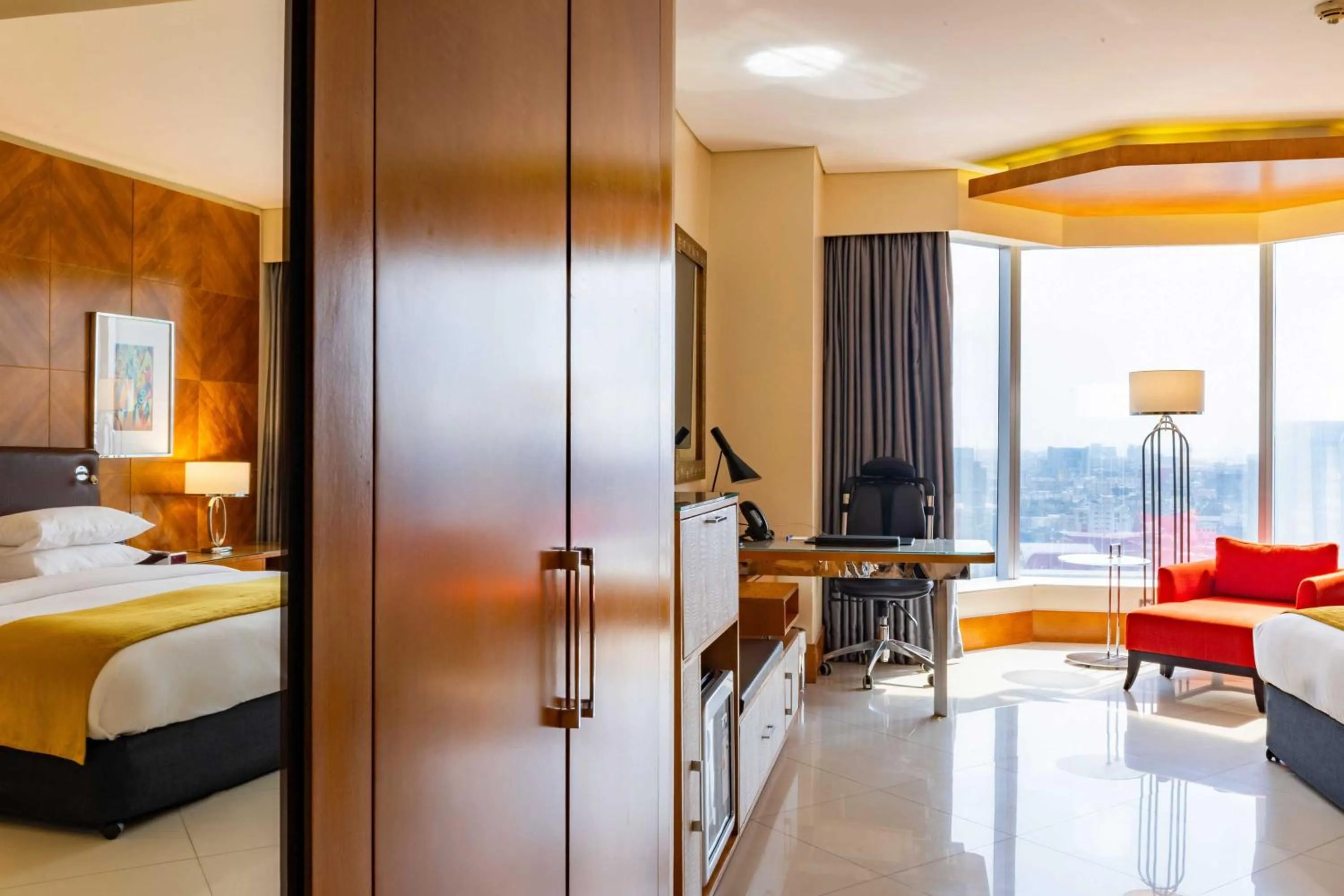 Living room, Bed in Lagos Continental Hotel