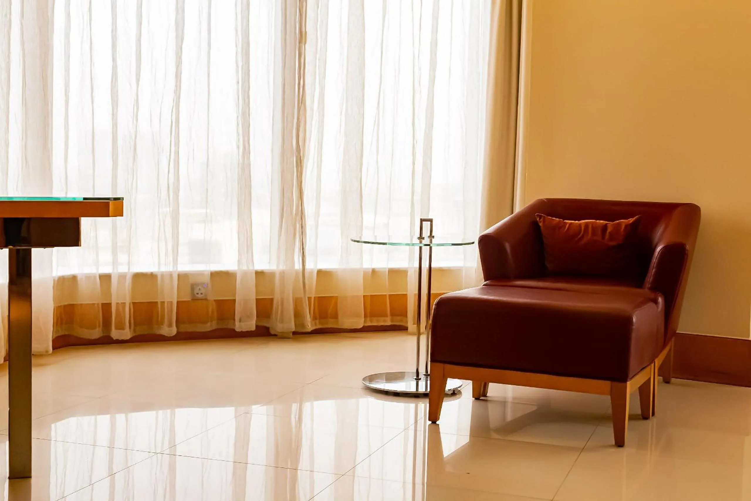 Seating area in Lagos Continental Hotel