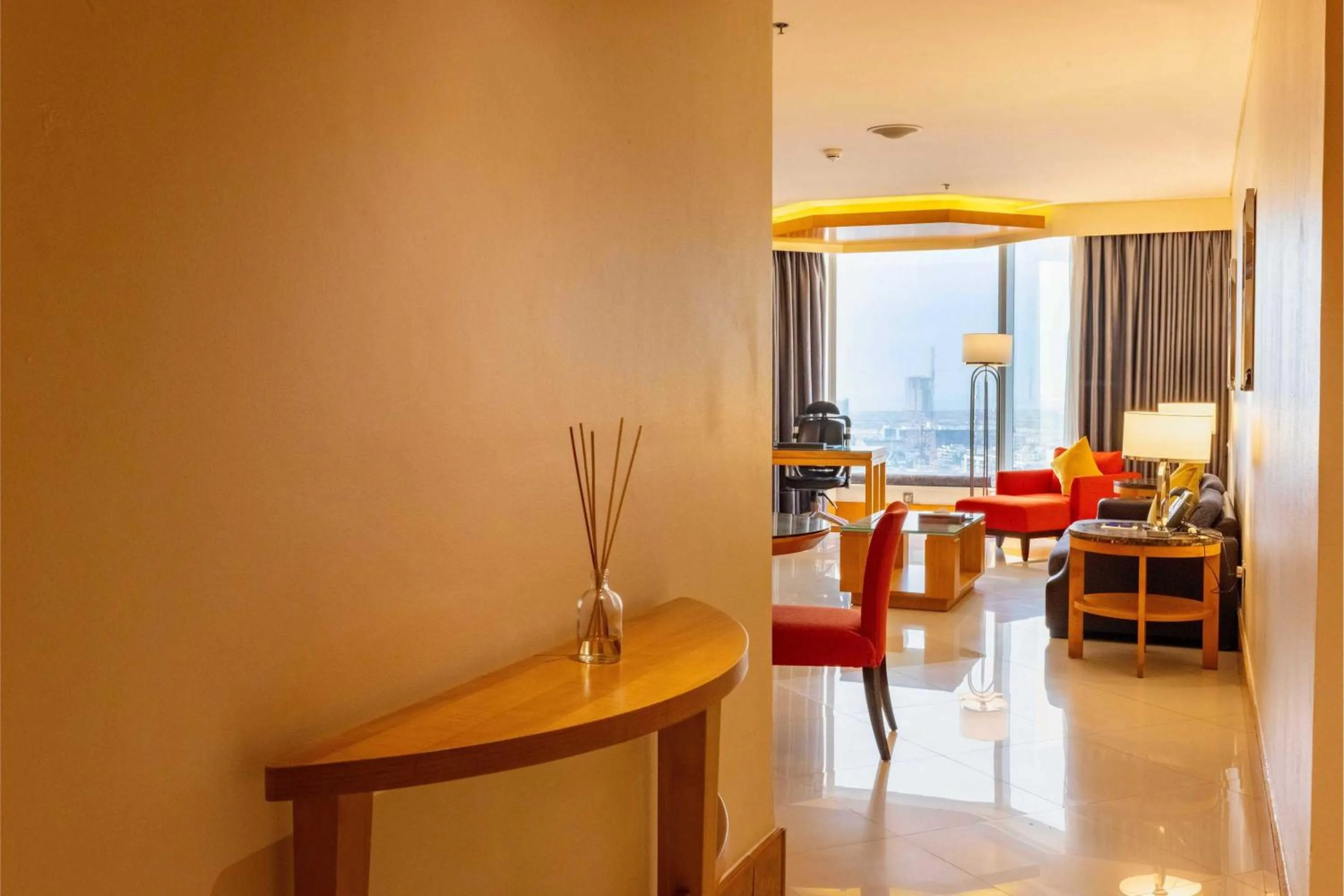 Seating area in Lagos Continental Hotel