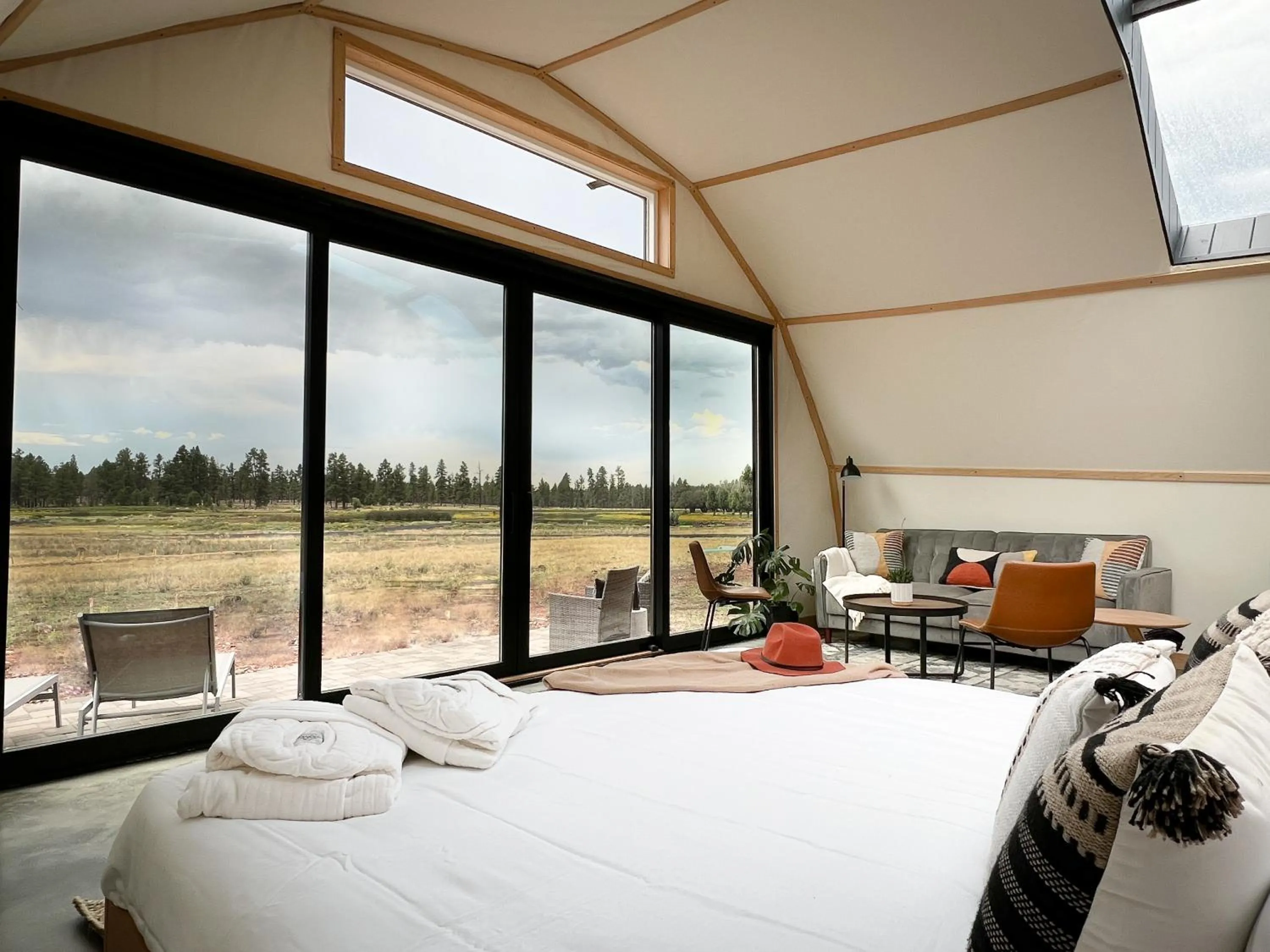 Bed in Backland Luxury Nature Resort